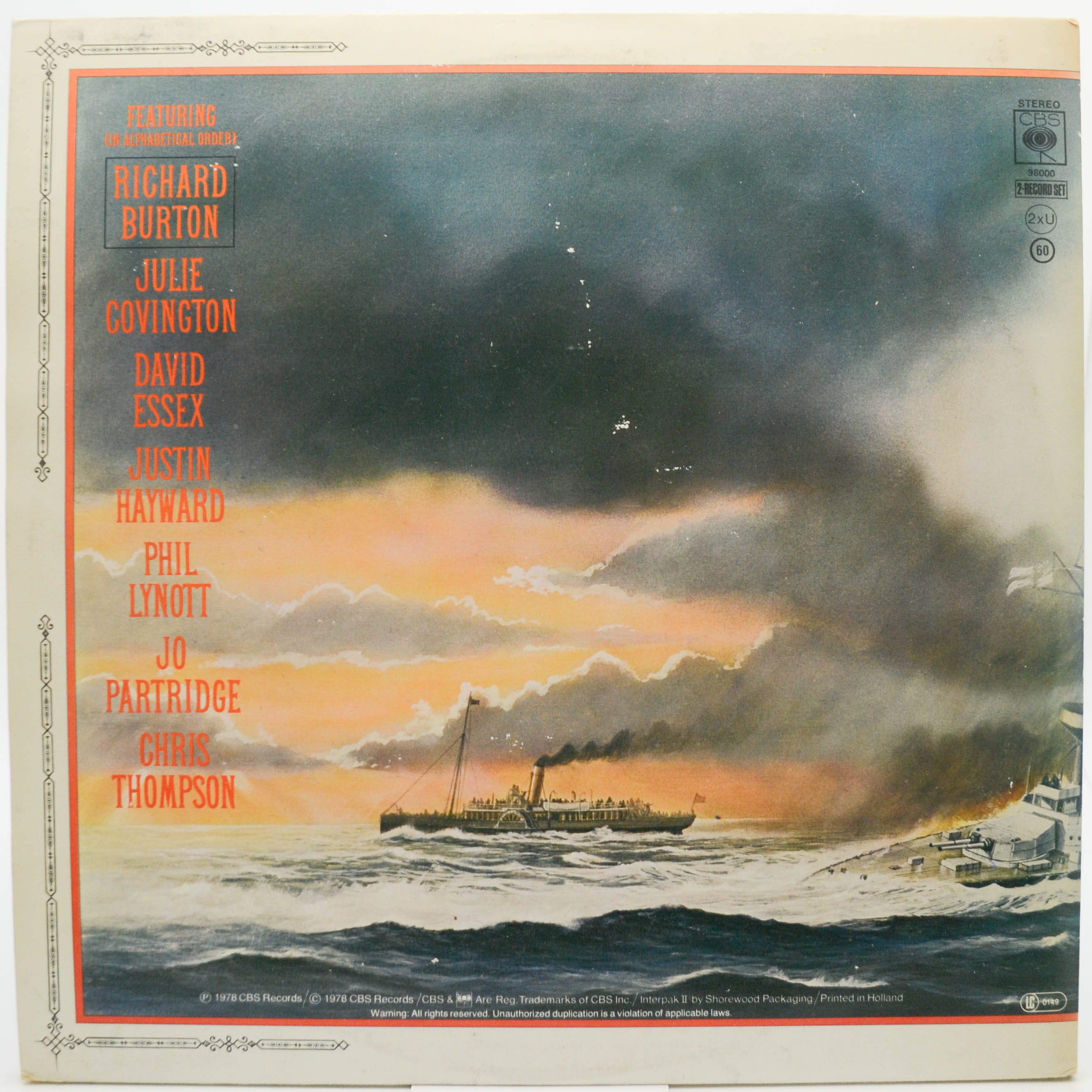 Jeff Wayne — Jeff Wayne's Musical Version Of The War Of The Worlds (2LP), 1978