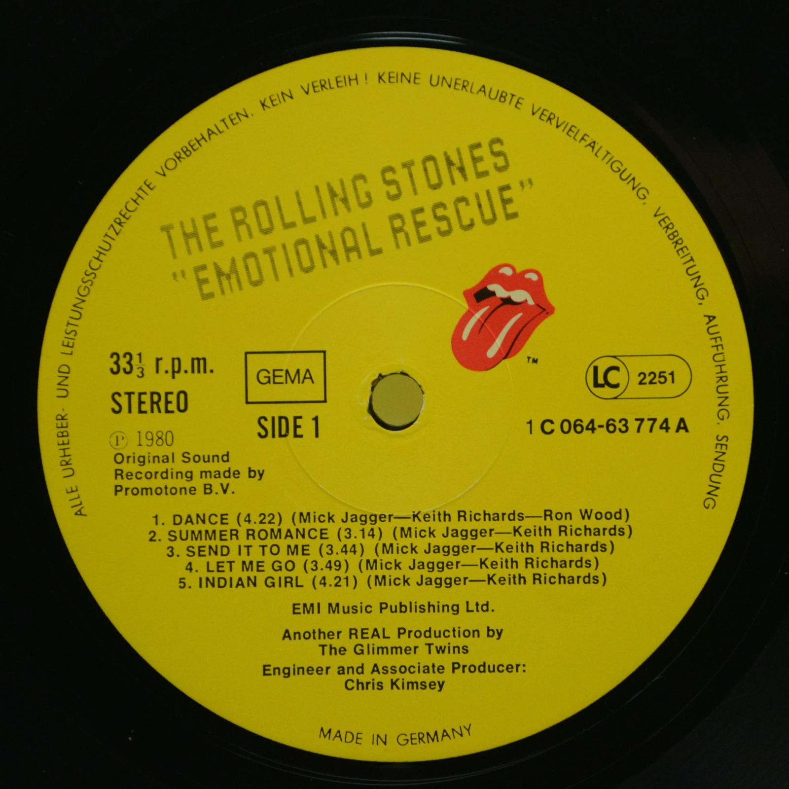 Rolling Stones — Emotional Rescue, 1980