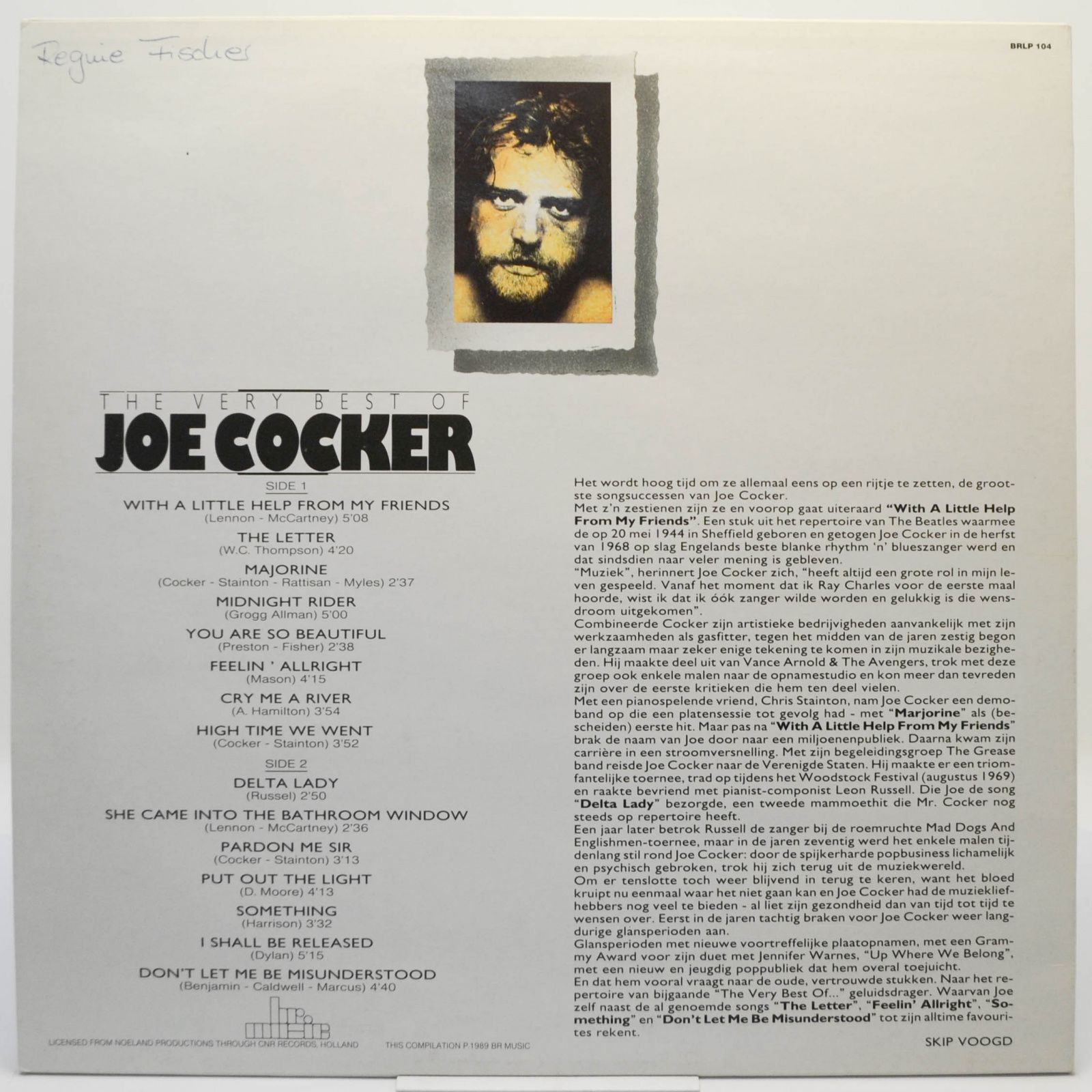 Joe Cocker — The Very Best Of Joe Cocker, 1989