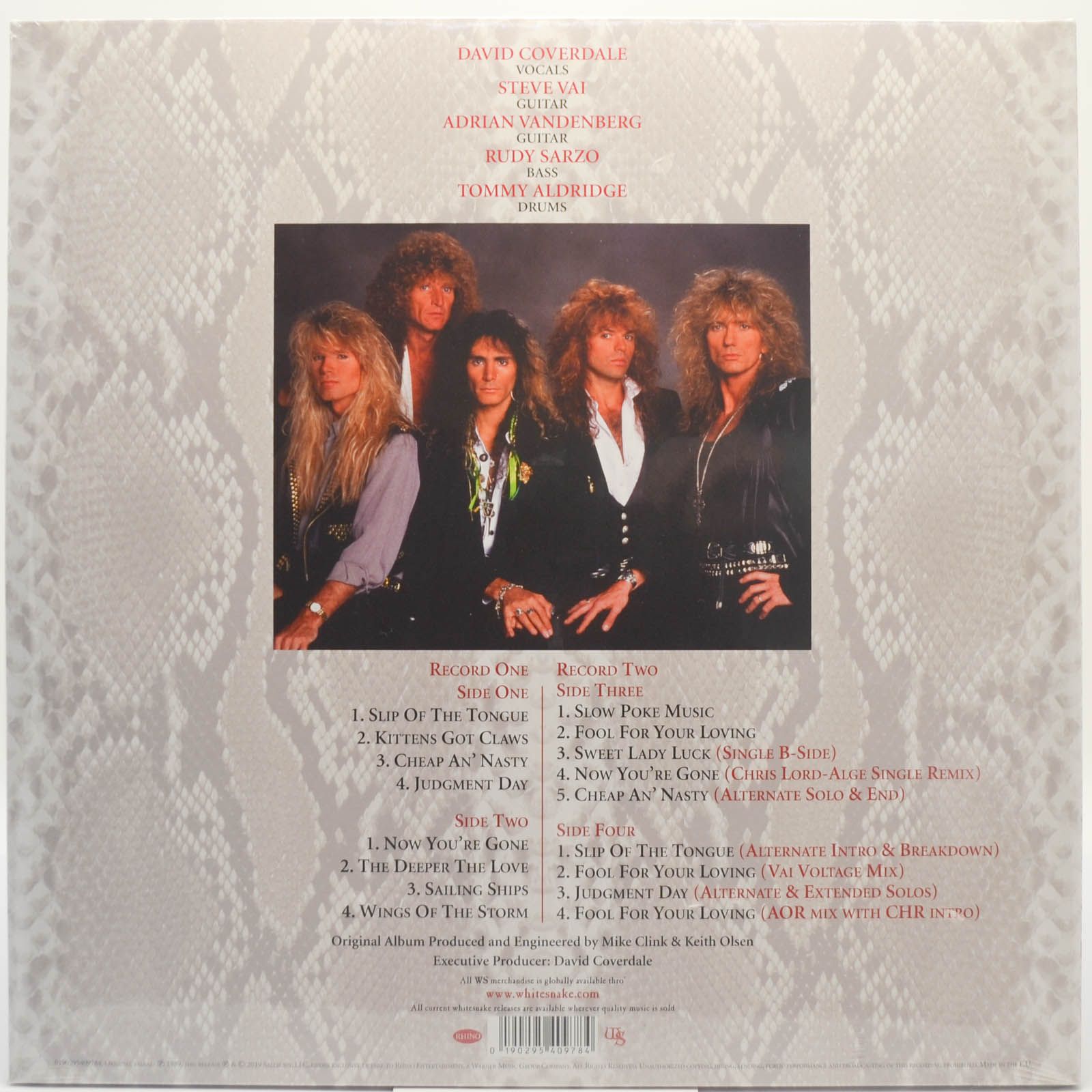 Whitesnake — Slip Of The Tongue (2LP), 1989
