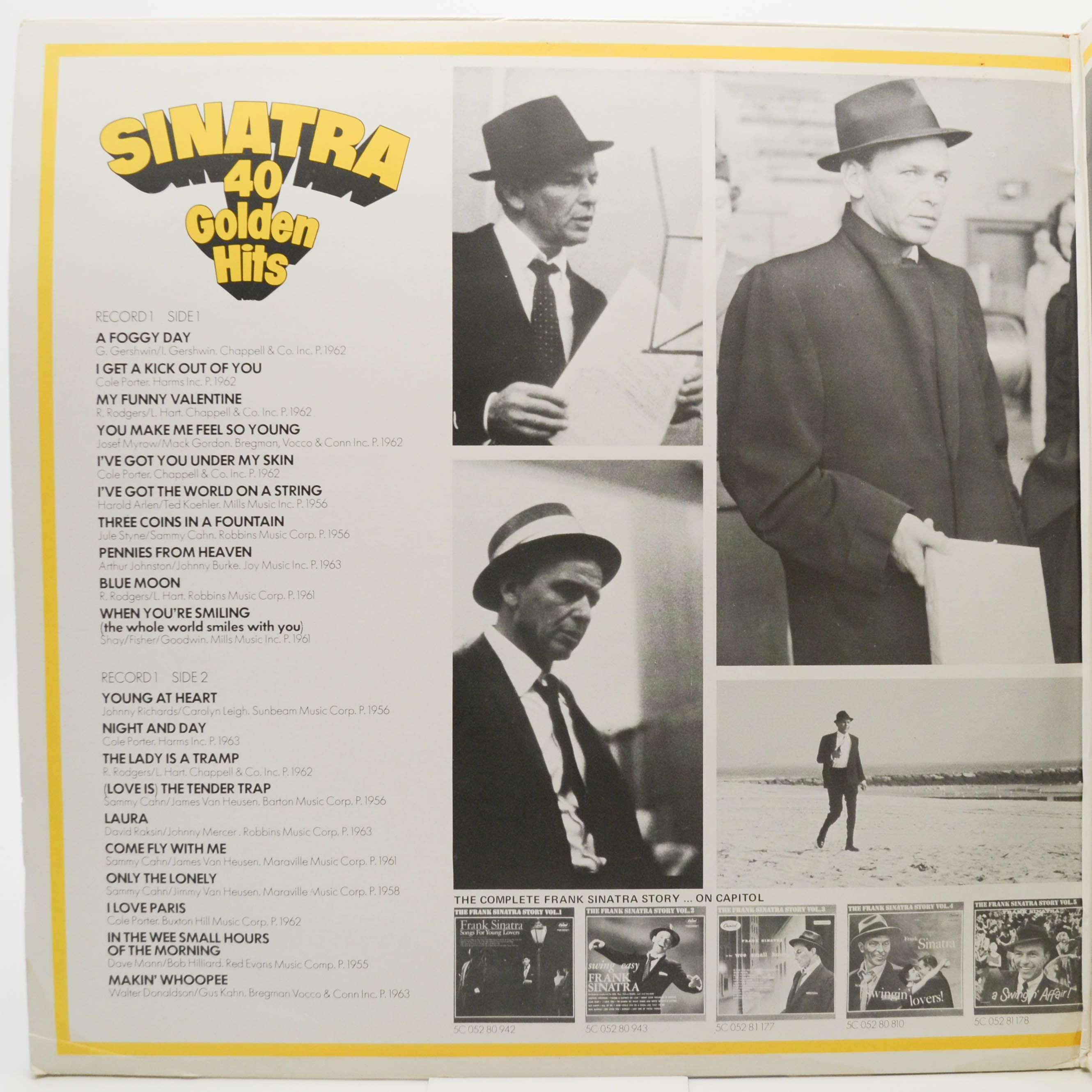Виниловая пластинка Frank Sinatra — 40 Golden Hits (2LP), 1975