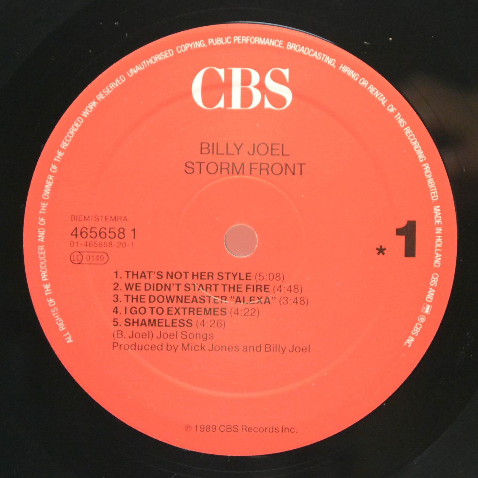 Billy Joel — Storm Front, 1989