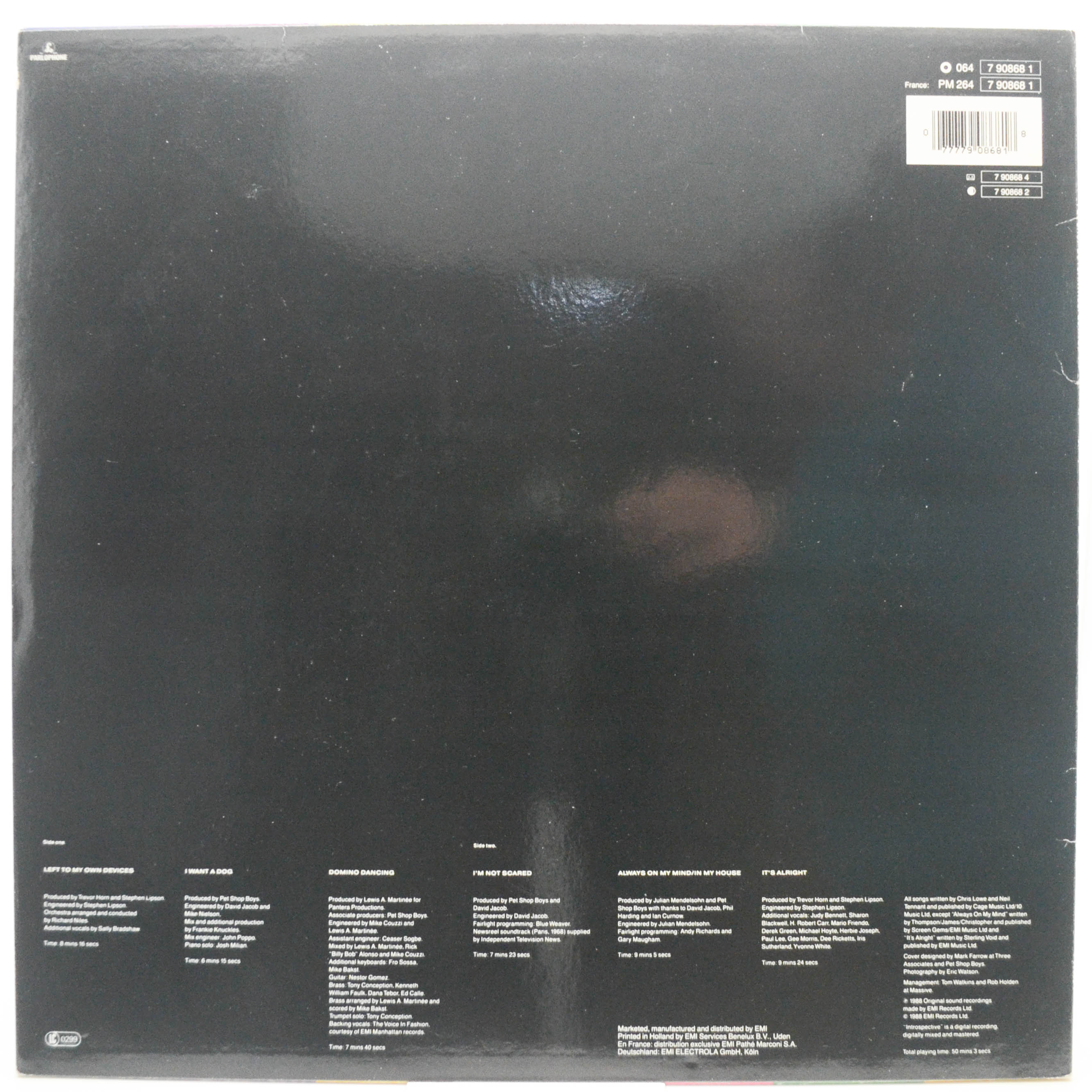 Pet Shop Boys — Introspective, 1988