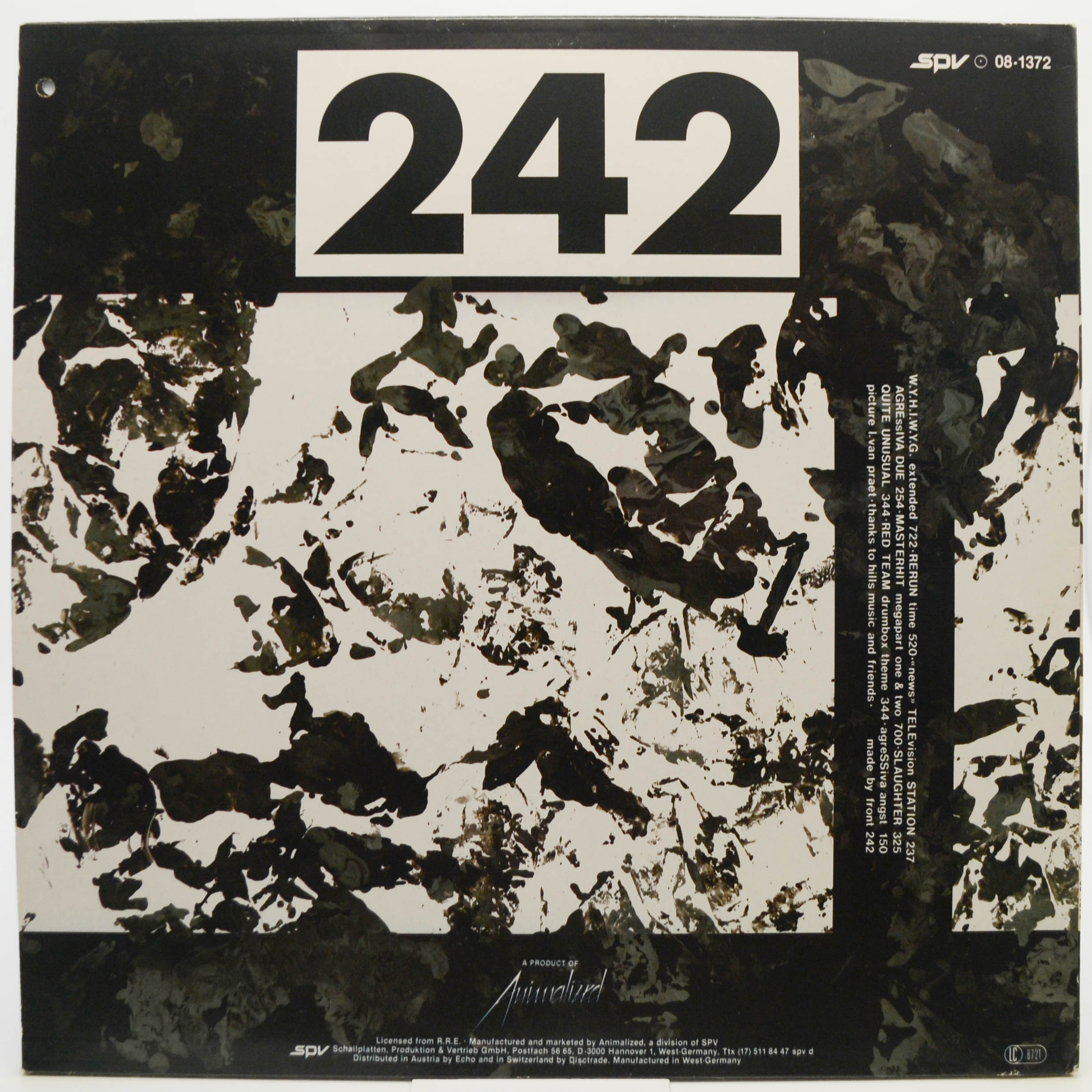 Виниловая пластинка Front 242 — Official Version, 1987