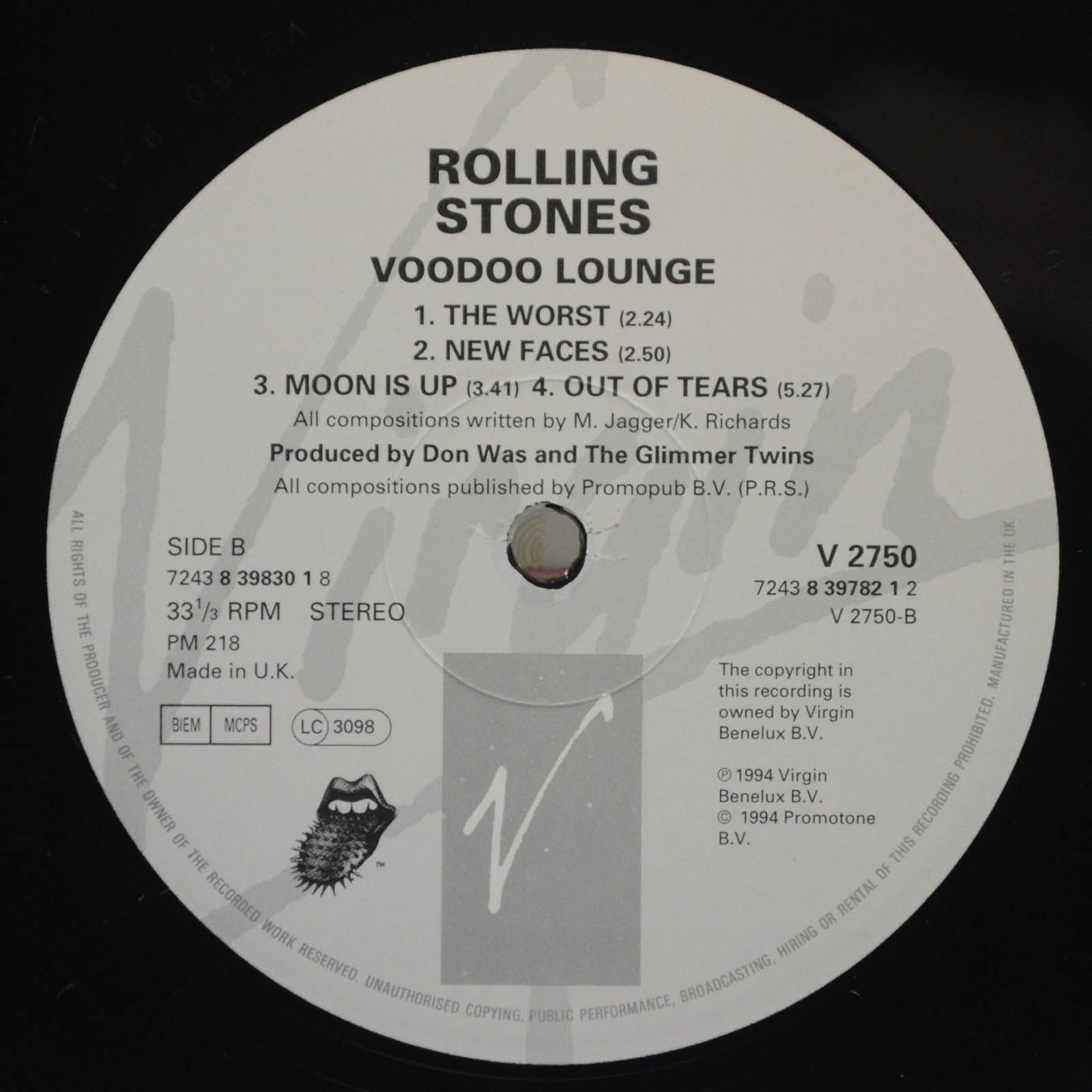 Rolling Stones — Voodoo Lounge (2LP), 1994