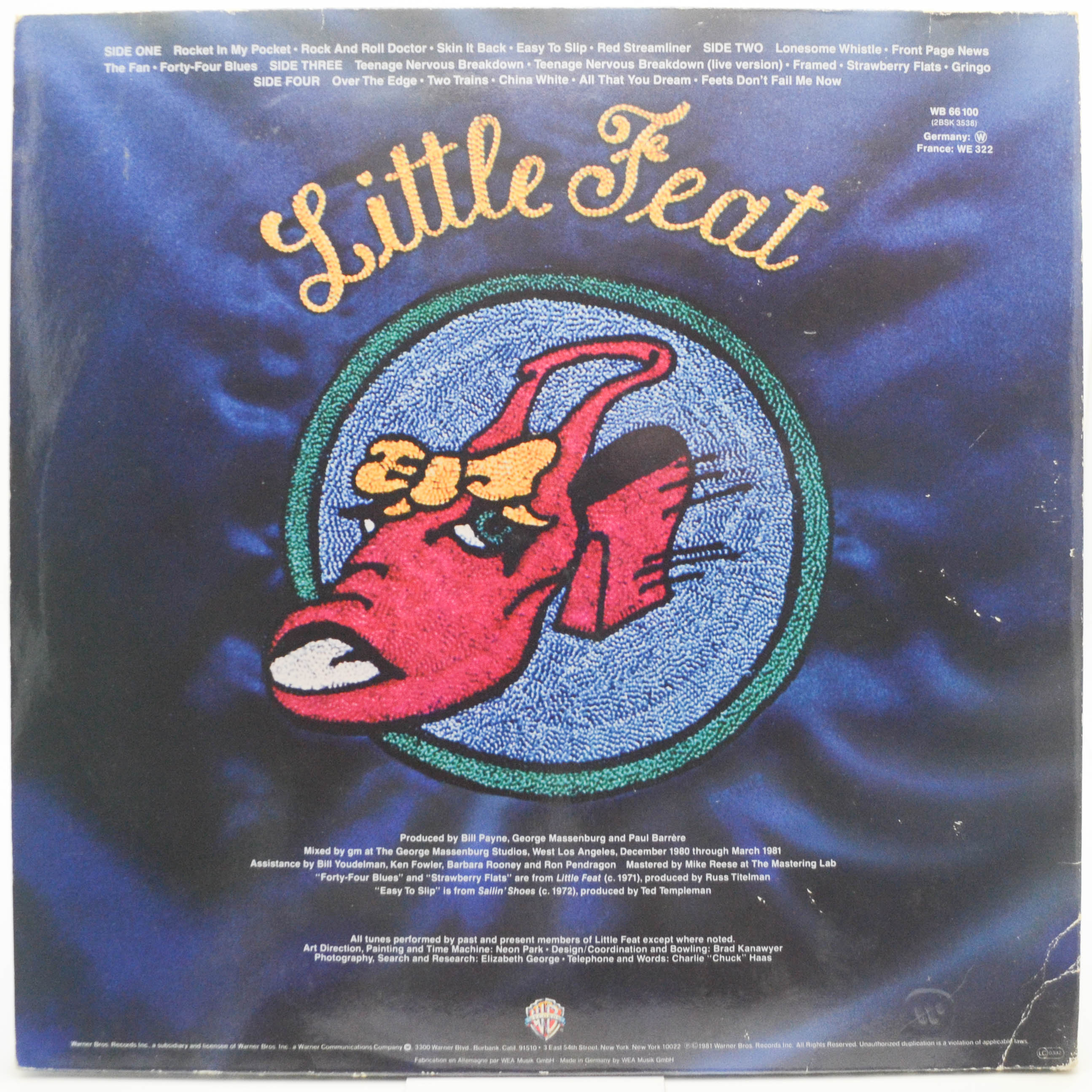 Виниловая пластинка Little Feat — Hoy-Hoy! (2LP, booklet), 1981