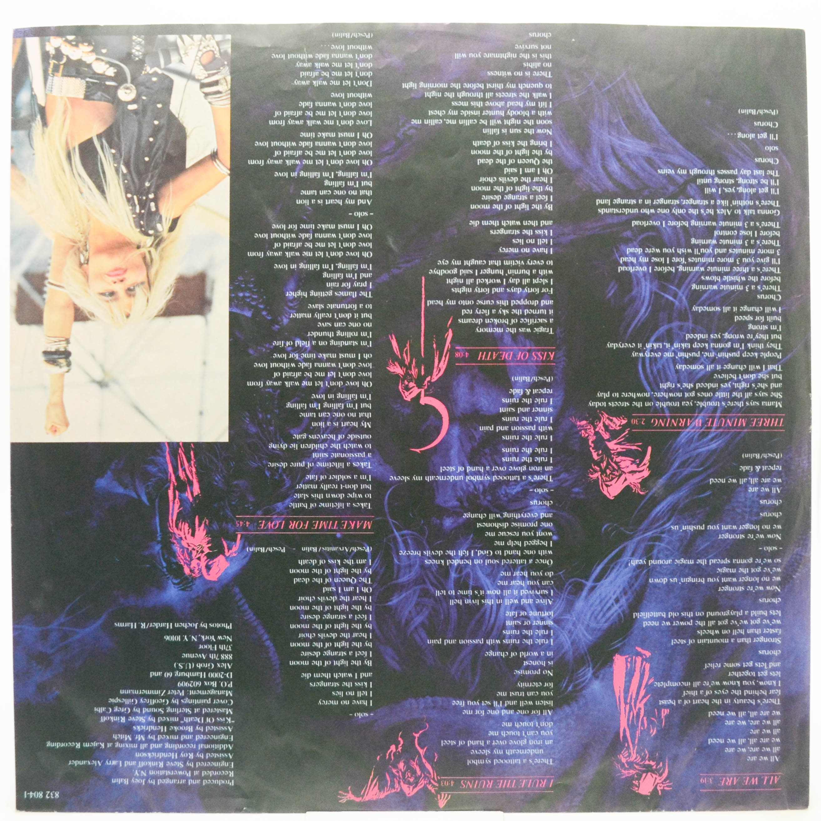 Warlock — Triumph And Agony, 1987