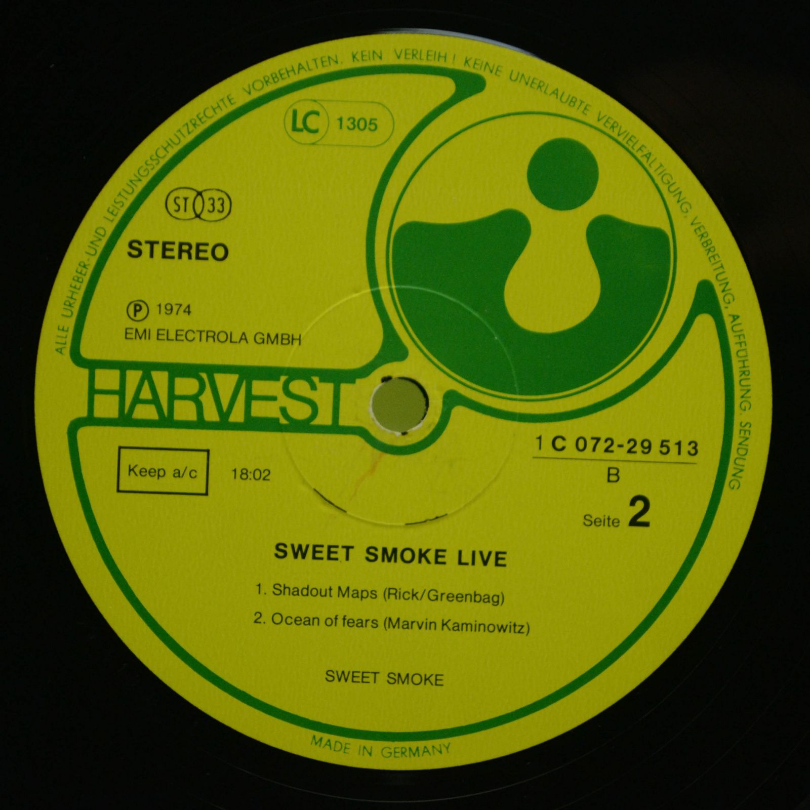 Sweet Smoke — Sweet Smoke Live, 1974