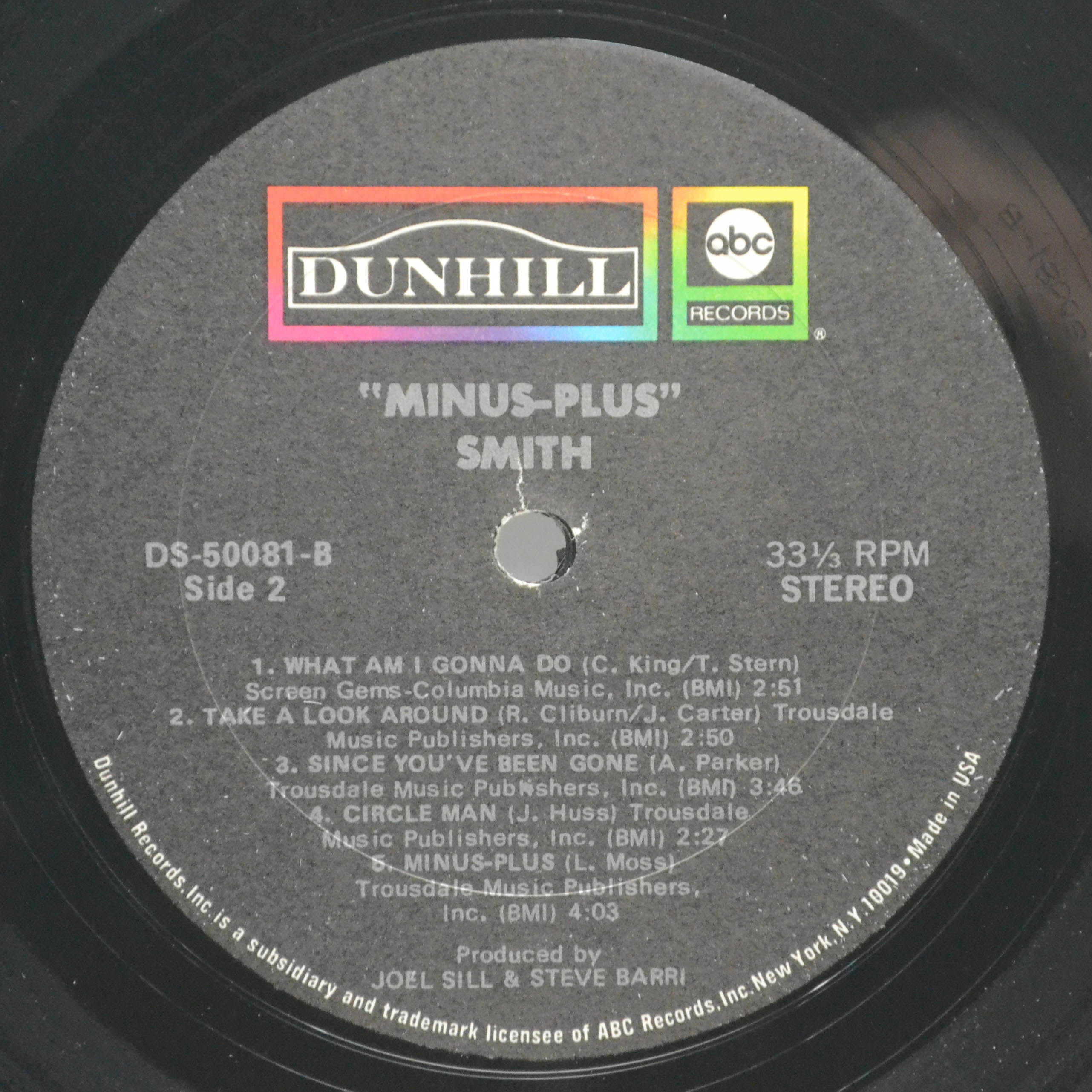 Smith — Minus-Plus (1-st, USA), 1970