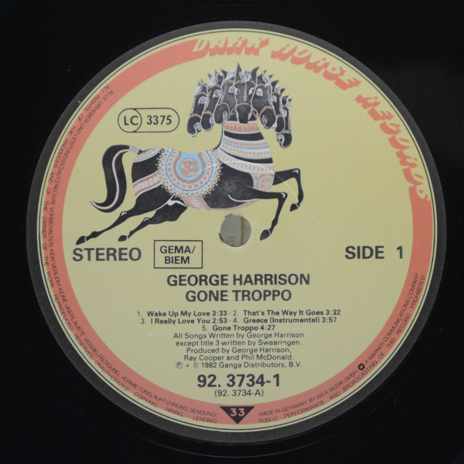 George Harrison — Gone Troppo, 19??