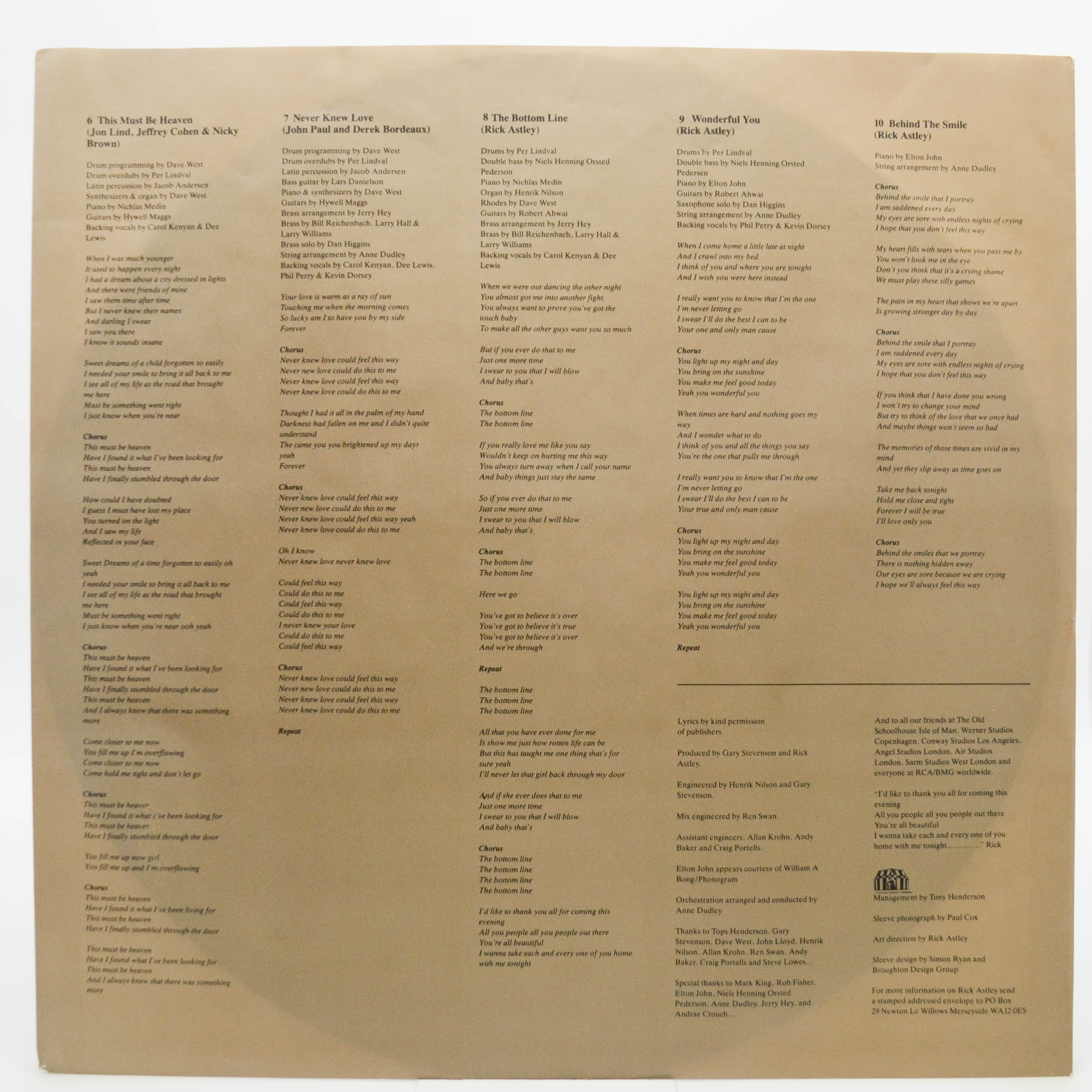 Rick Astley — Free, 1991