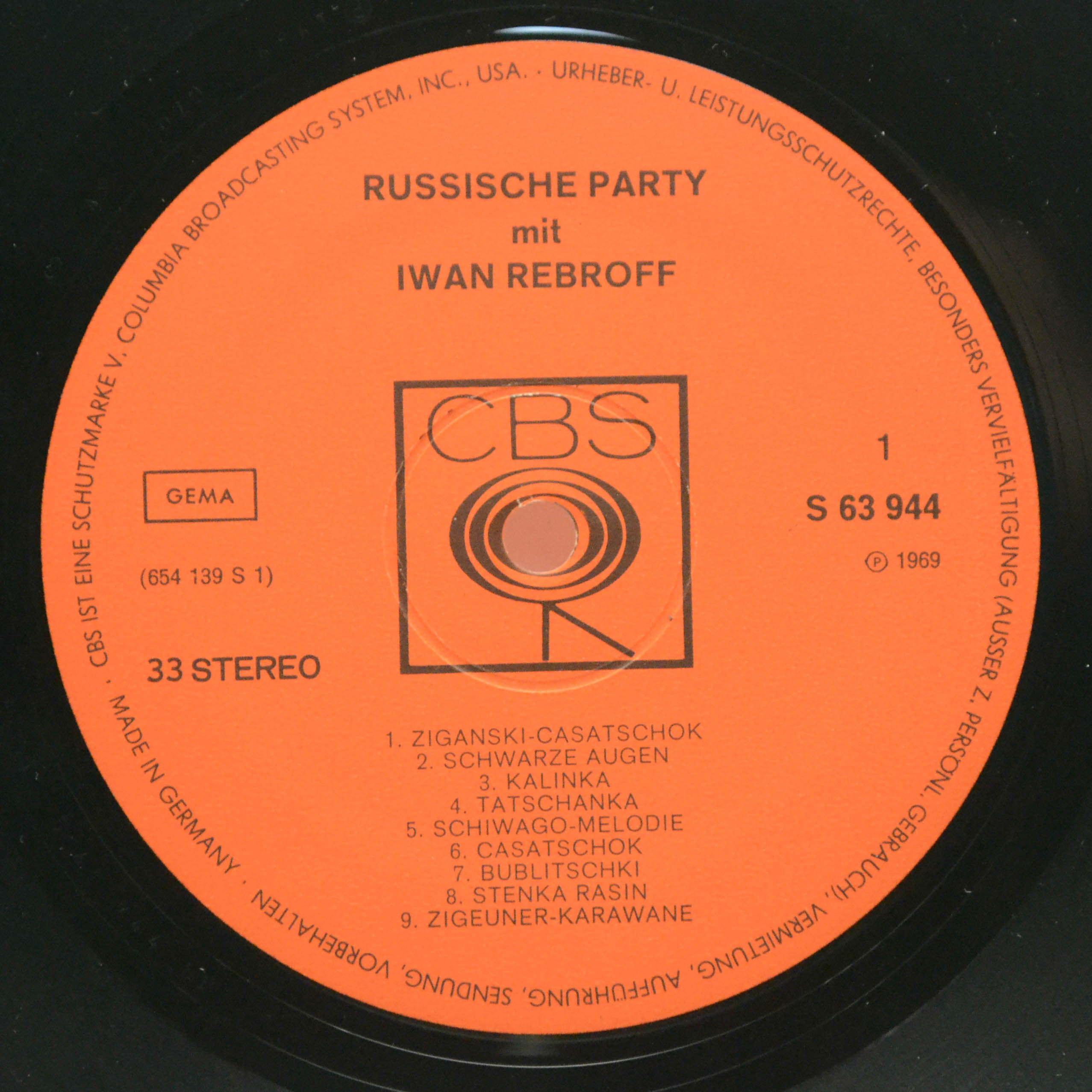 Iwan Rebroff — Russische Party Mit Iwan Rebroff, 1969