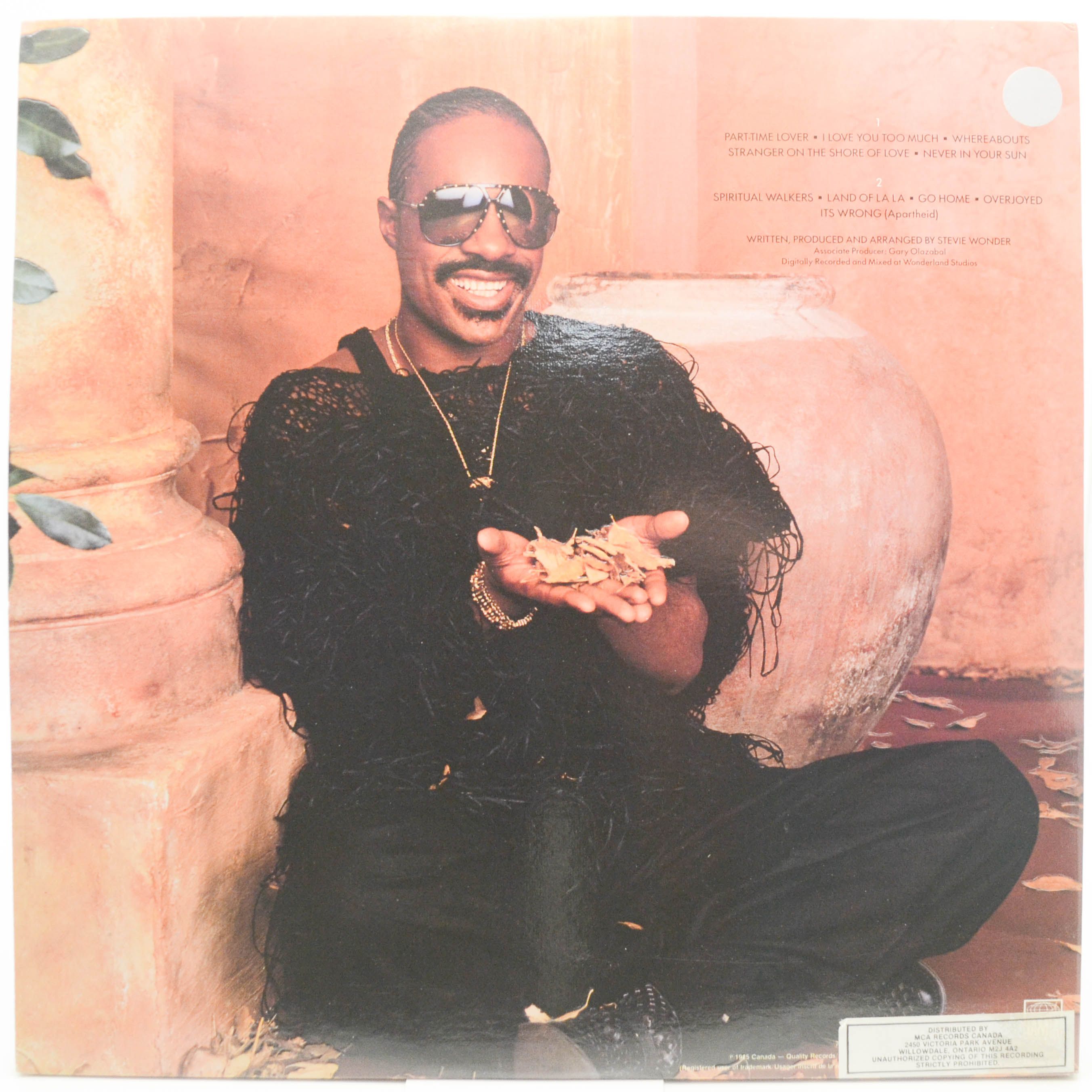 Stevie Wonder — In Square Circle (booklet), 1985