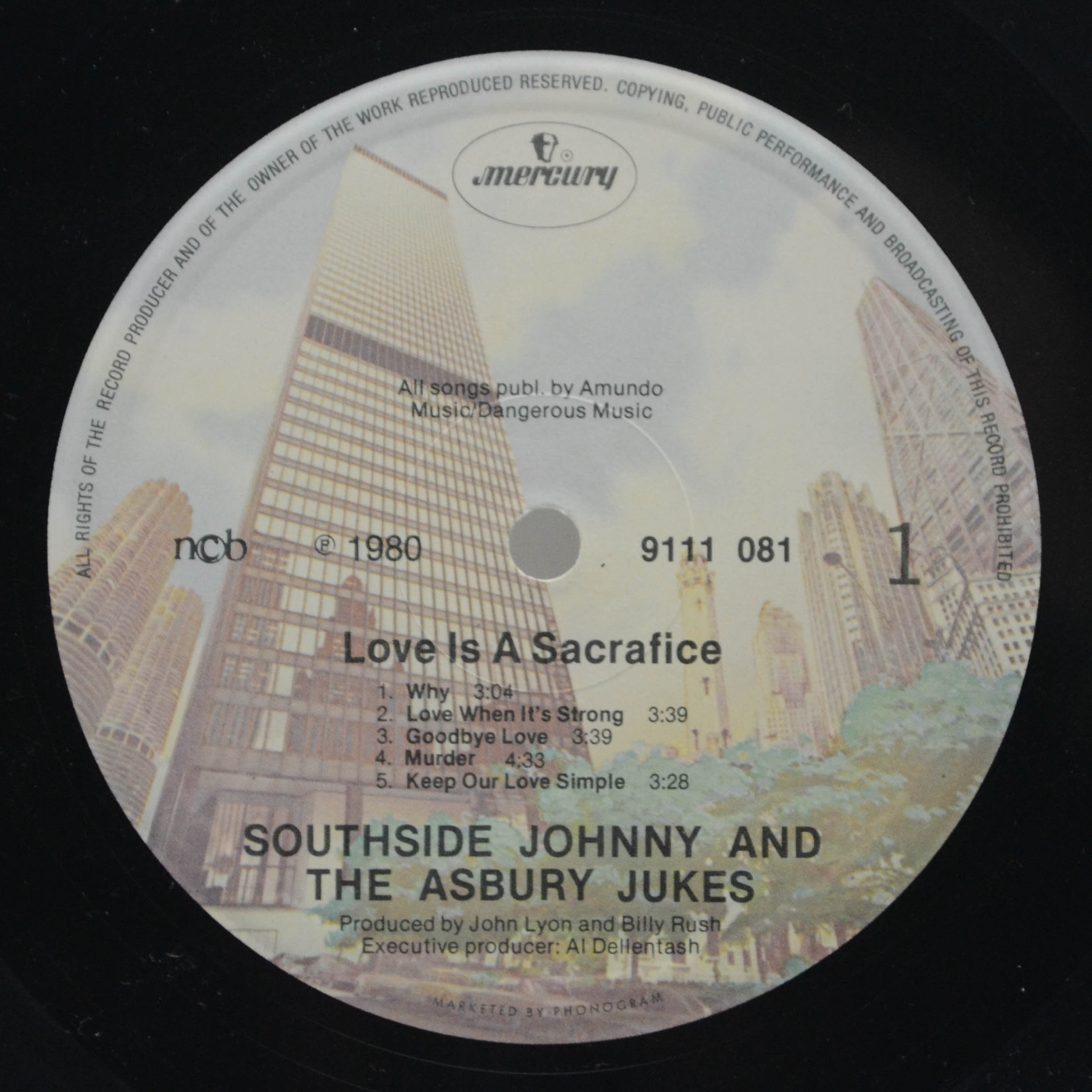 Southside Johnny & The Asbury Jukes - Love Is A Sacrifice, 2890