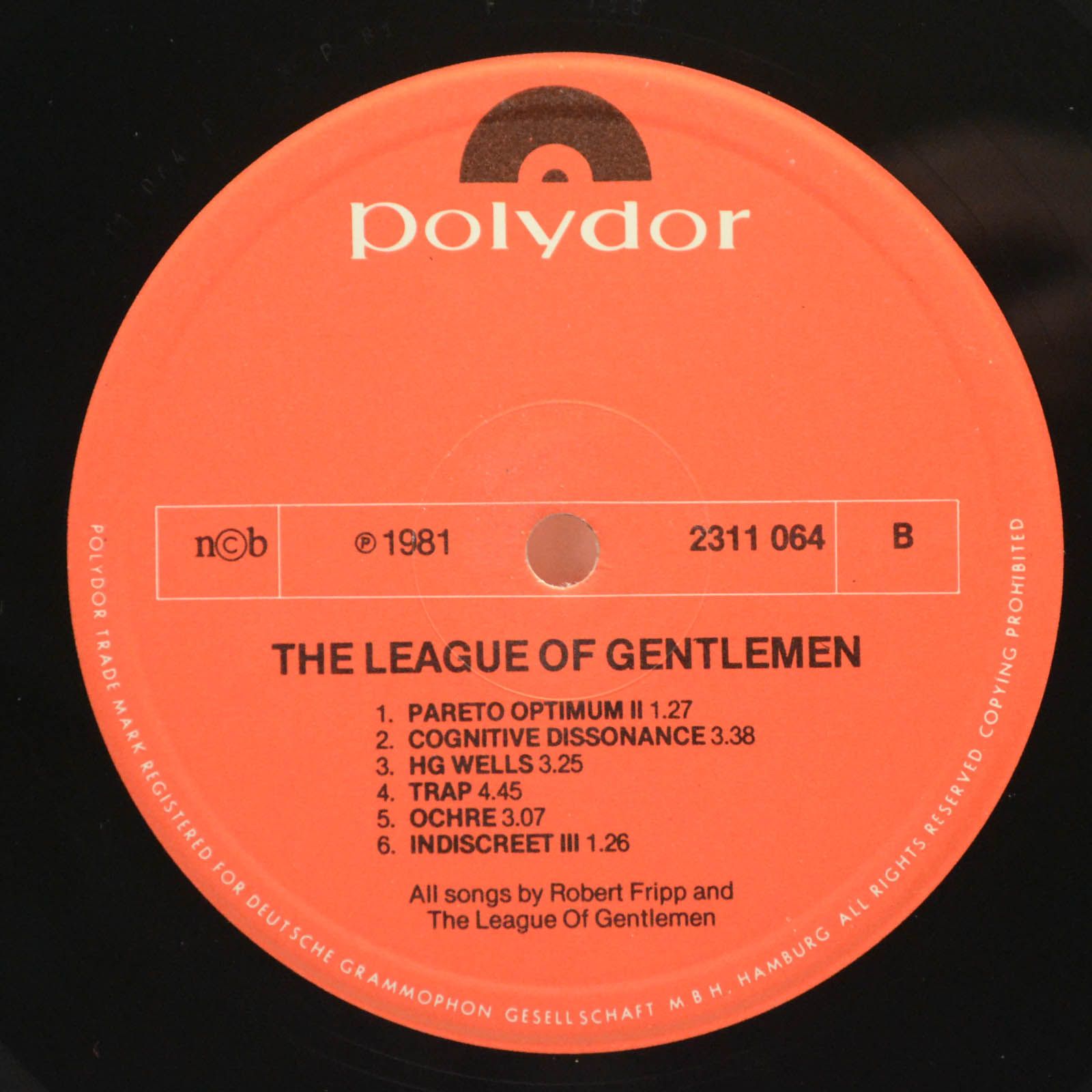 Robert Fripp / The League Of Gentlemen — The League Of Gentlemen, 1981