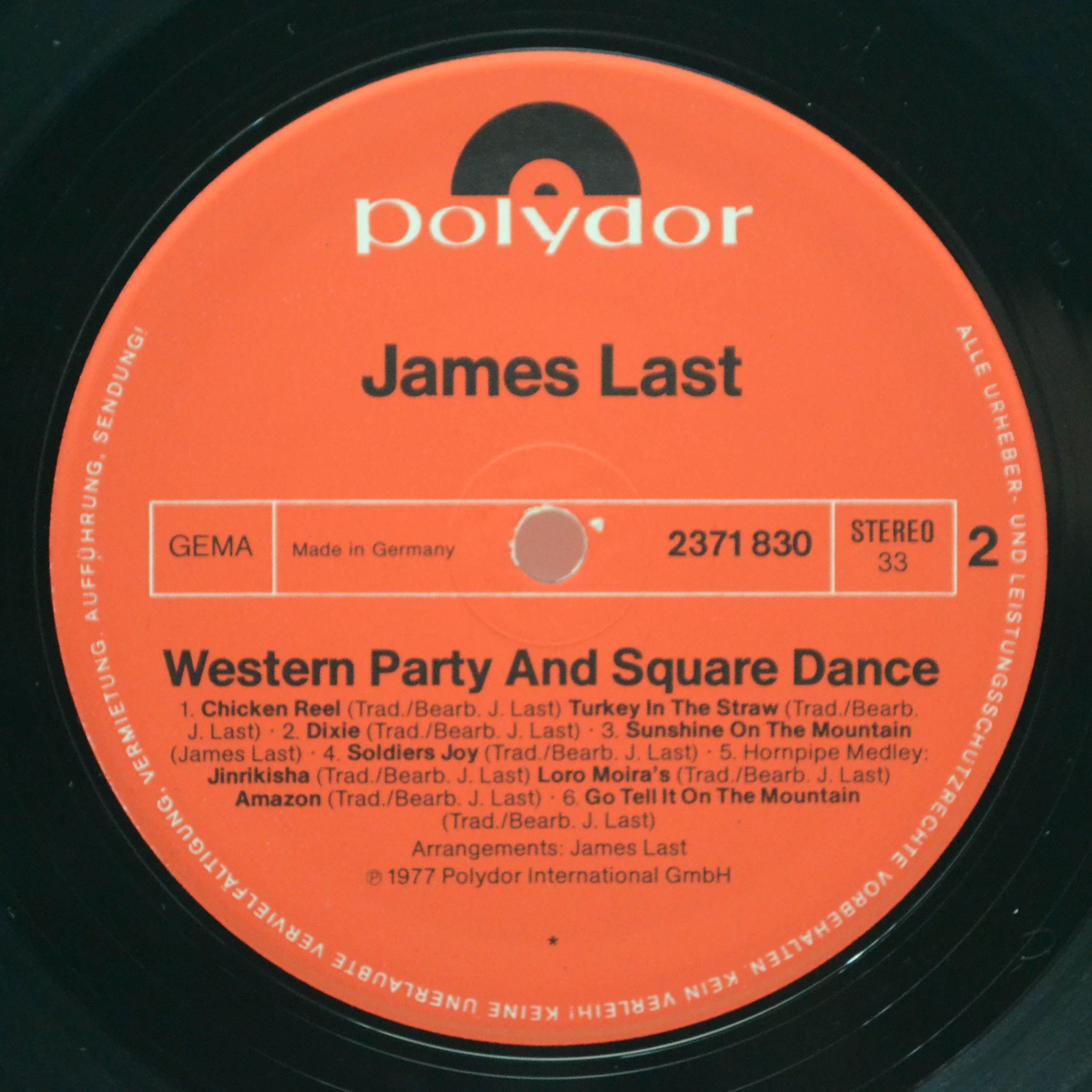 James Last — Western Party And Square Dance, 1977