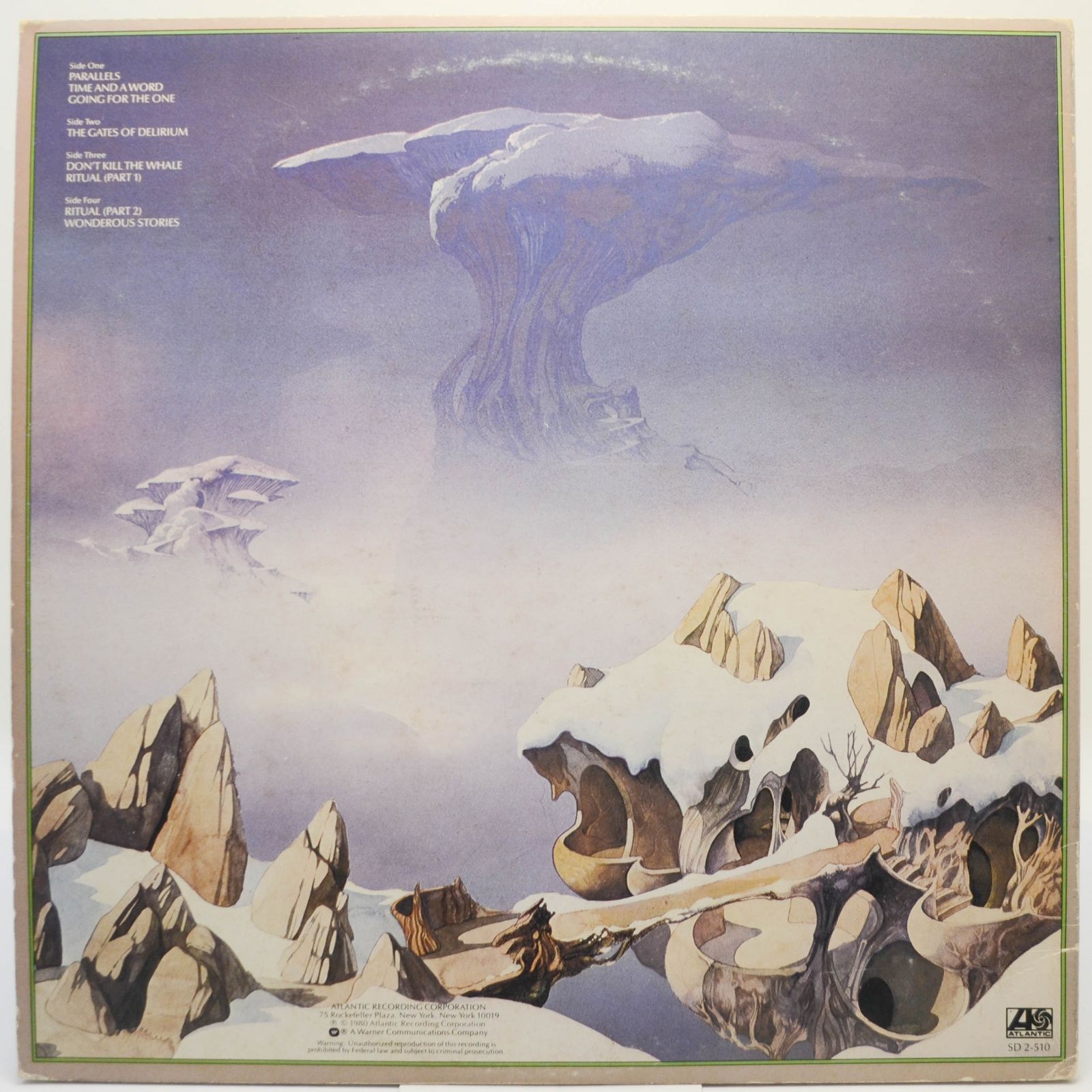 Yes — Yesshows (2LP), 1980