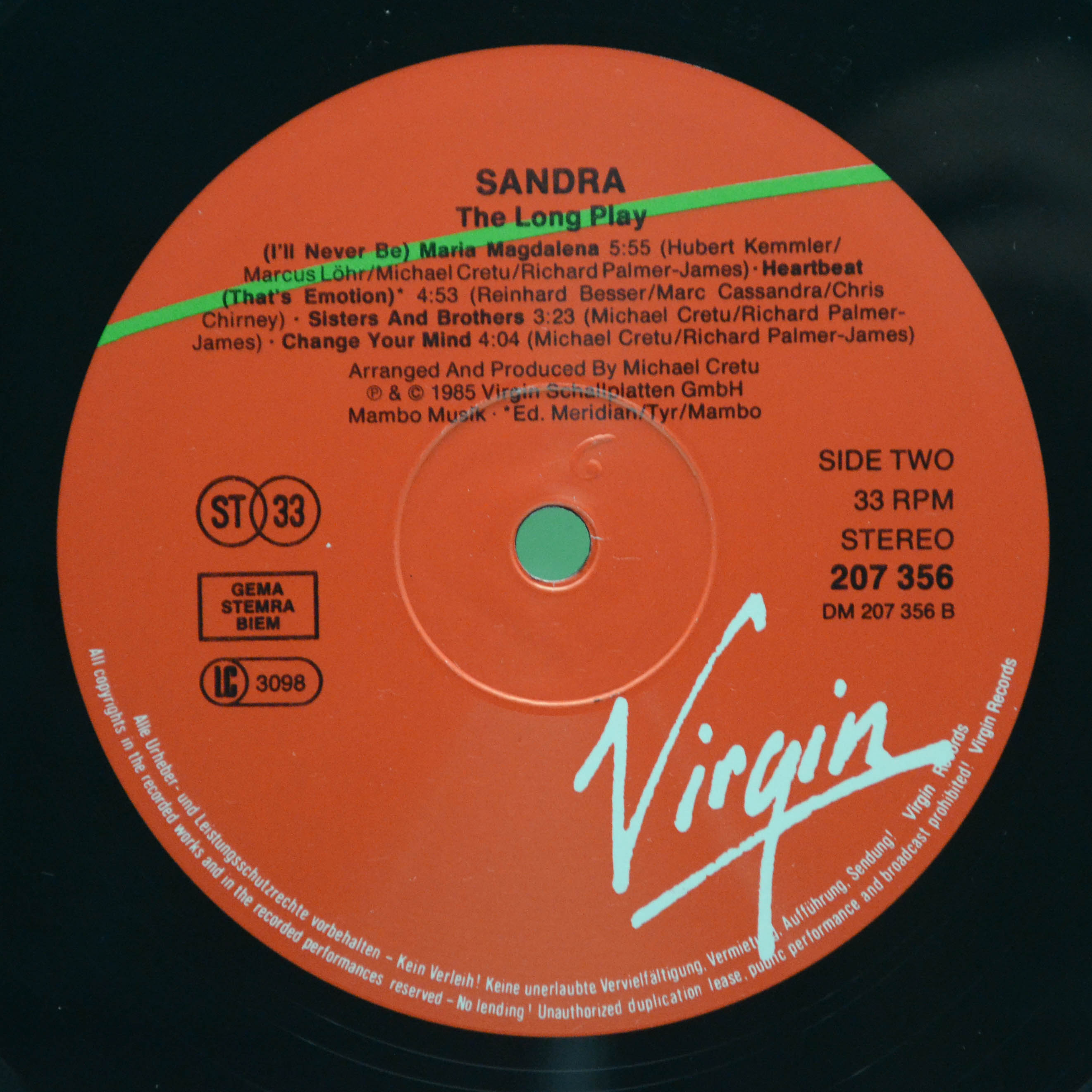 Sandra — The Long Play, 1985