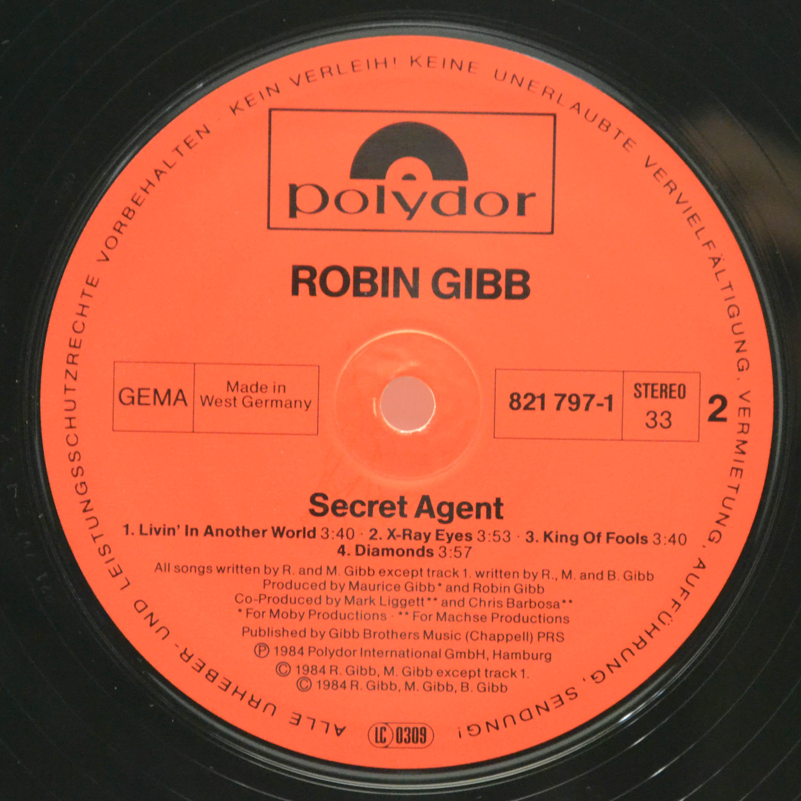 Robin Gibb — Secret Agent, 1984