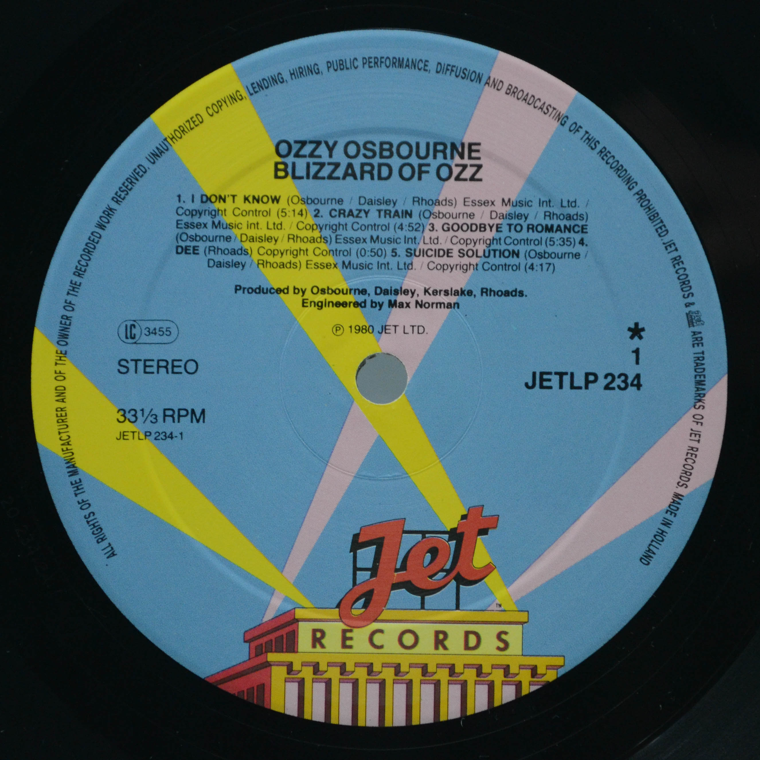 Ozzy Osbourne — Blizzard Of Ozz, 1980