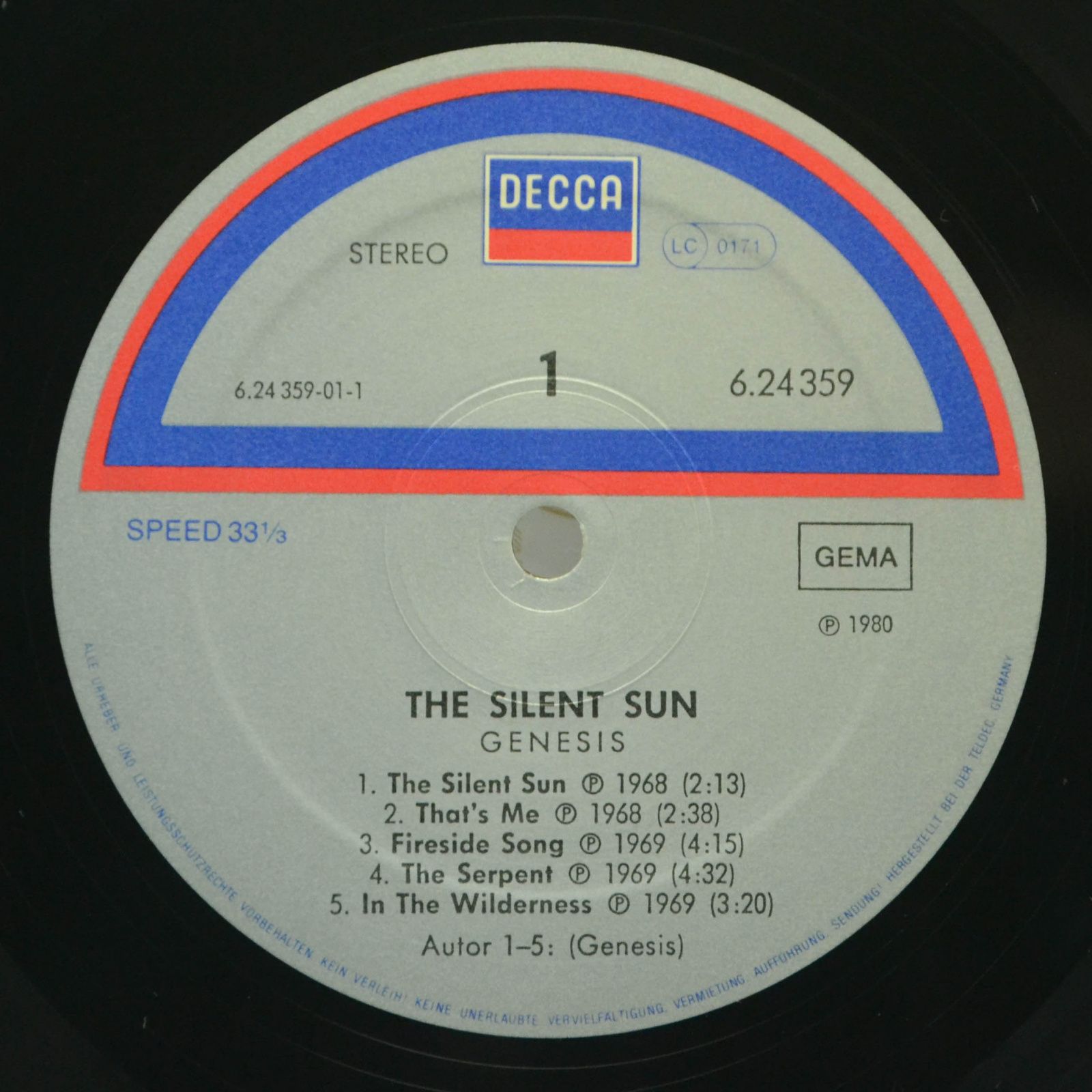 Genesis — The Silent Sun, 1968