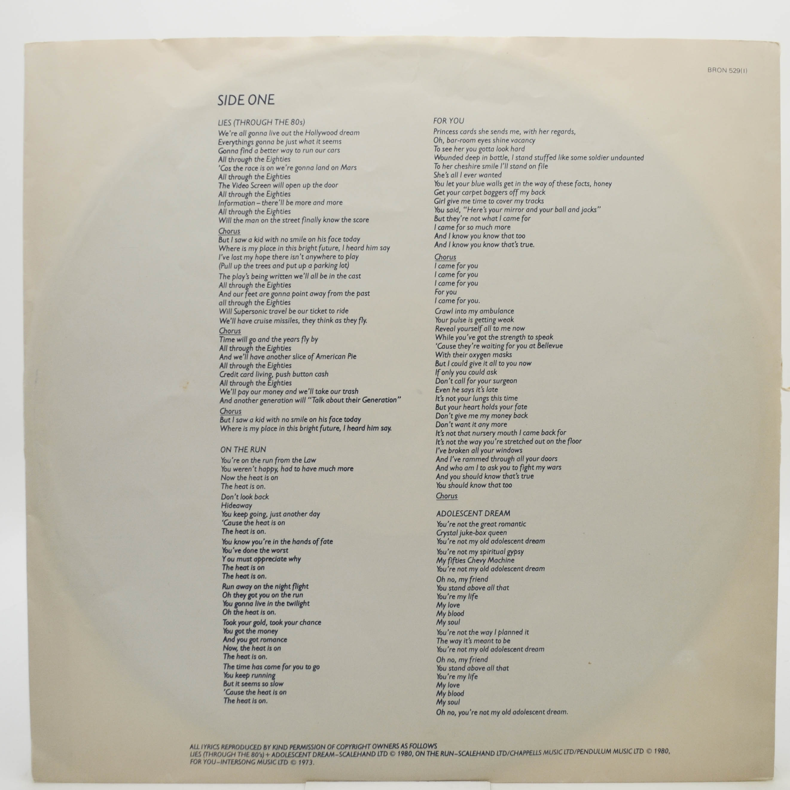 Manfred Mann's Earth Band — Chance, 1980