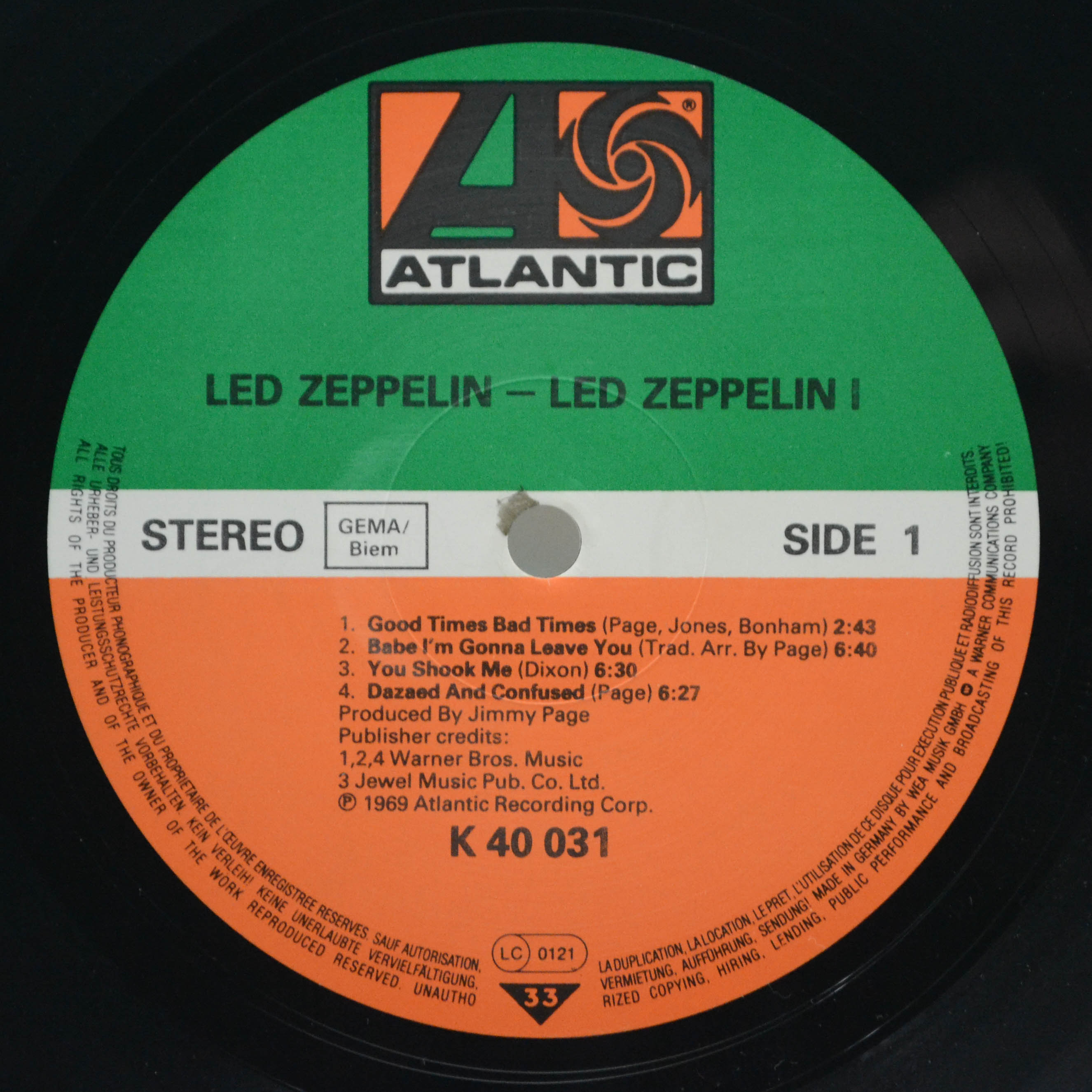 Led Zeppelin — Led Zeppelin, 1969