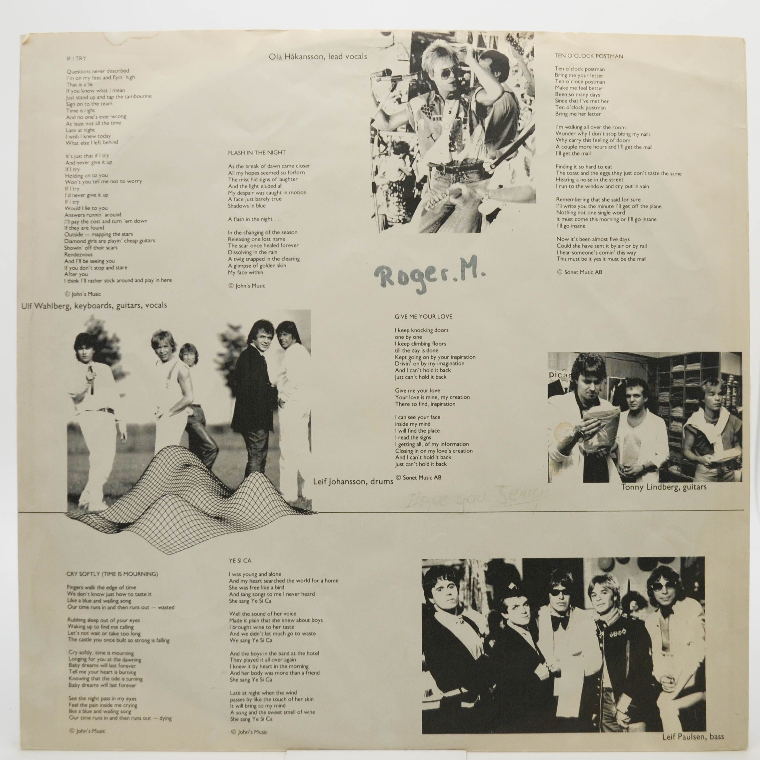Secret Service — Greatest Hits, 1982