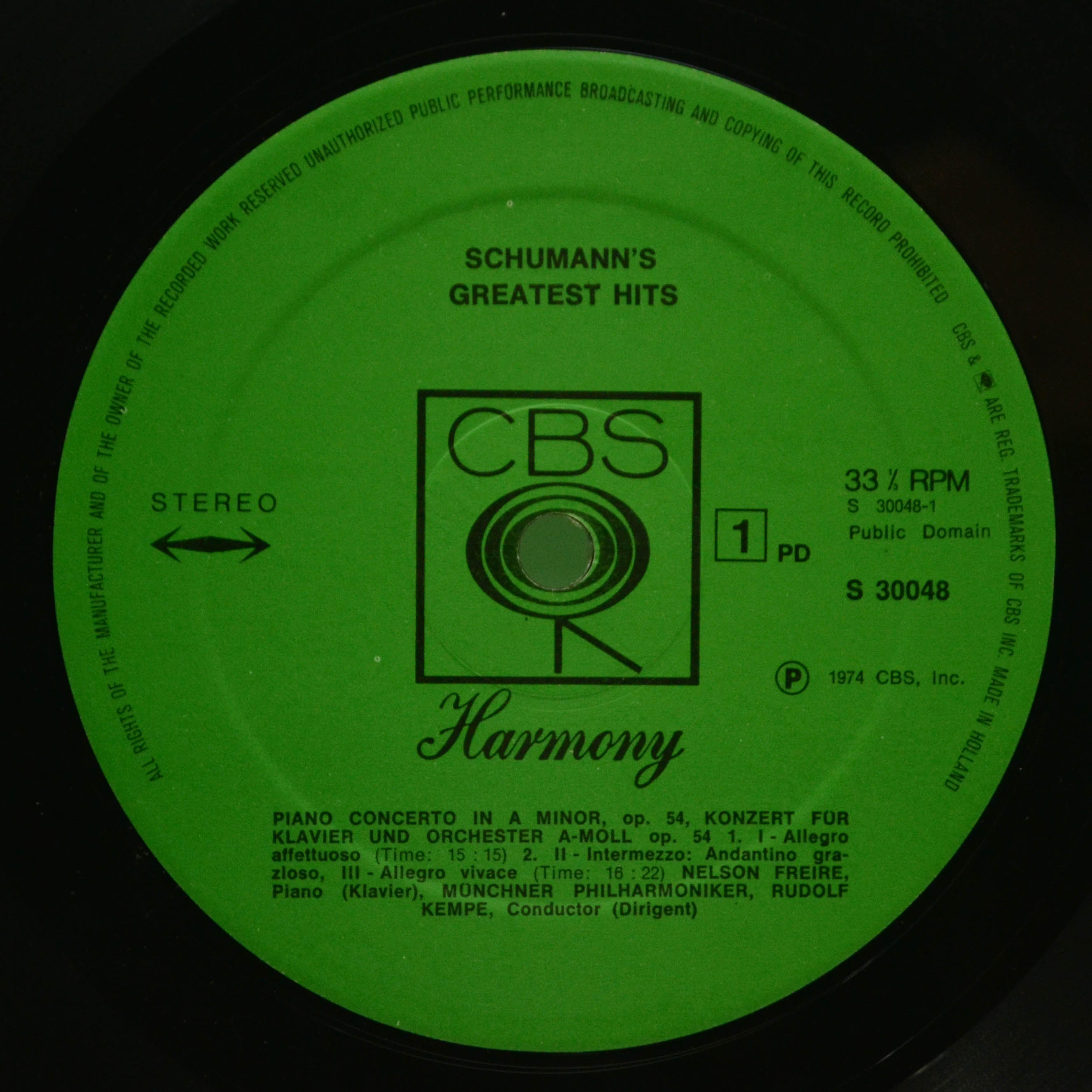Various — Schumann's Greatest Hits, 1974