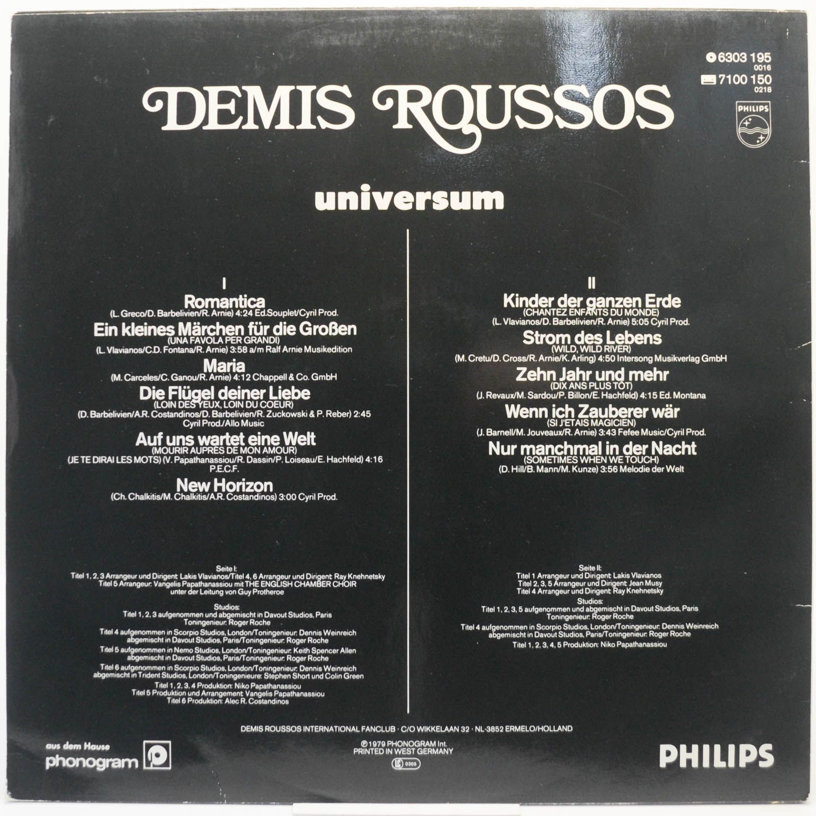 Demis Roussos — Universum, 1979