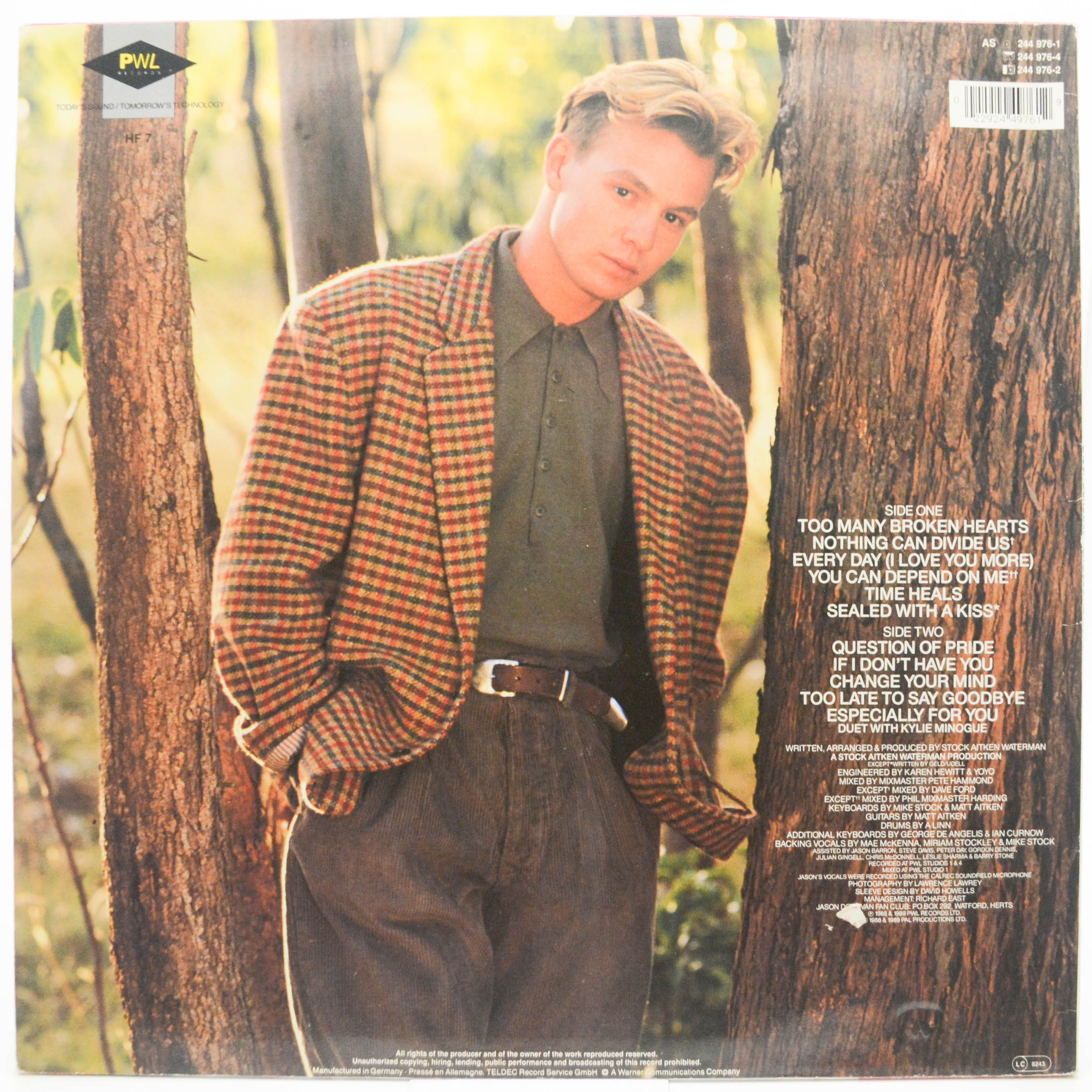 Jason Donovan — Ten Good Reasons, 1989