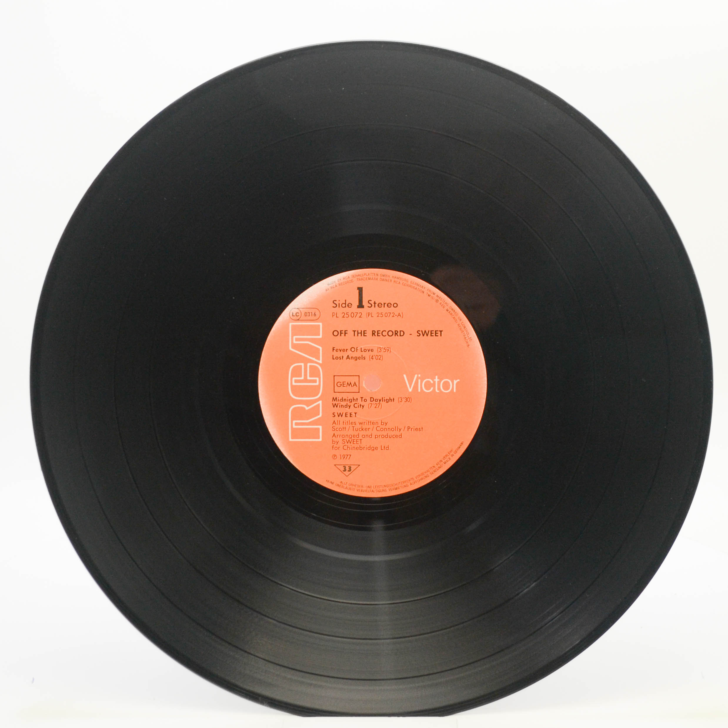 Виниловая пластинка Sweet — Off The Record, 1977