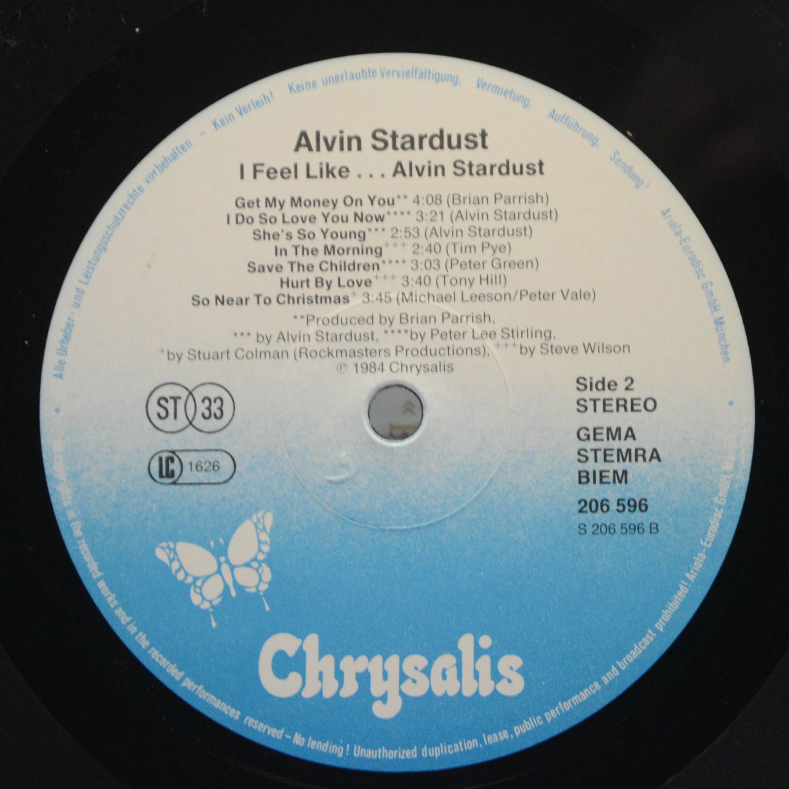Alvin Stardust — I Feel Like... Alvin Stardust, 1984