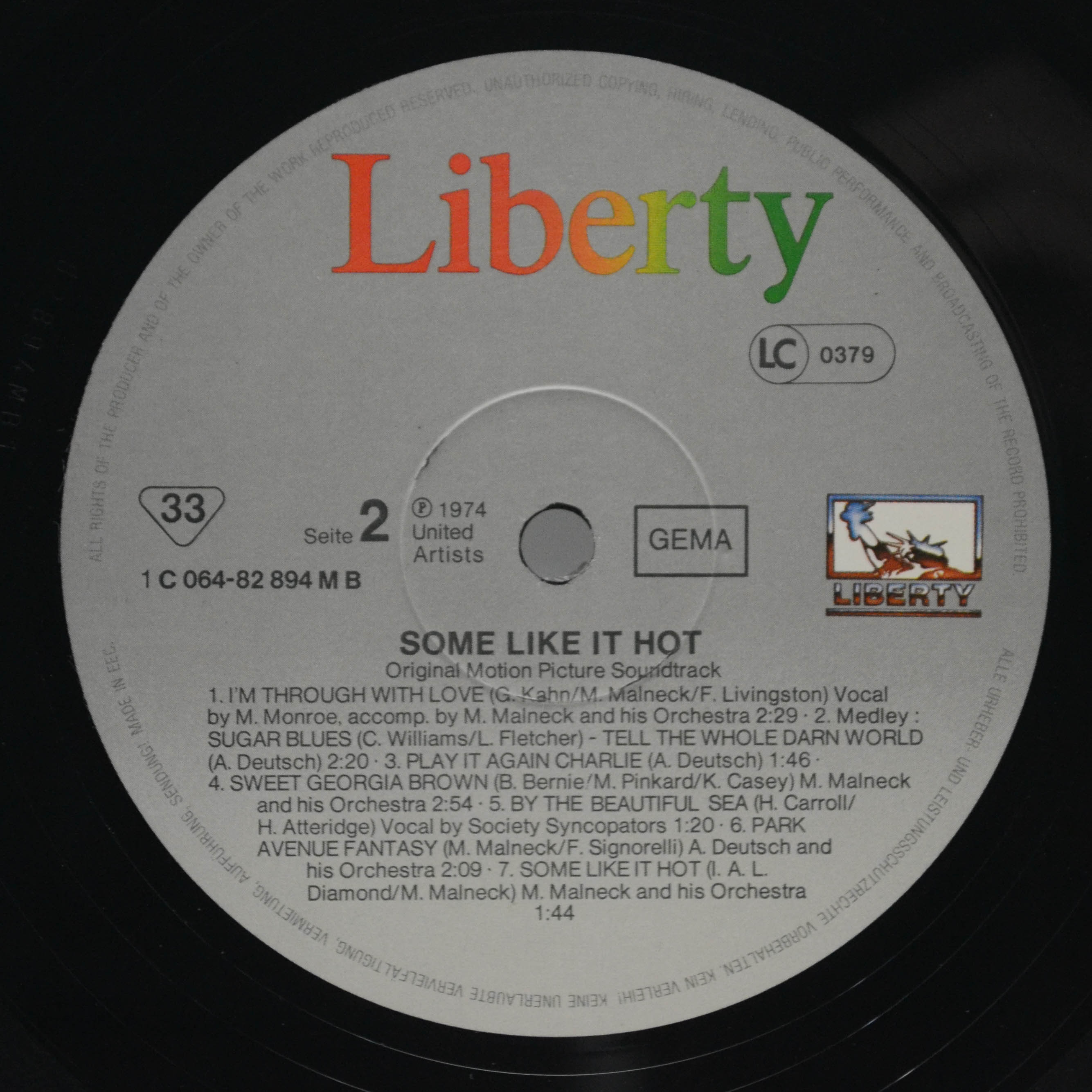 Various — Some Like It Hot, 1959