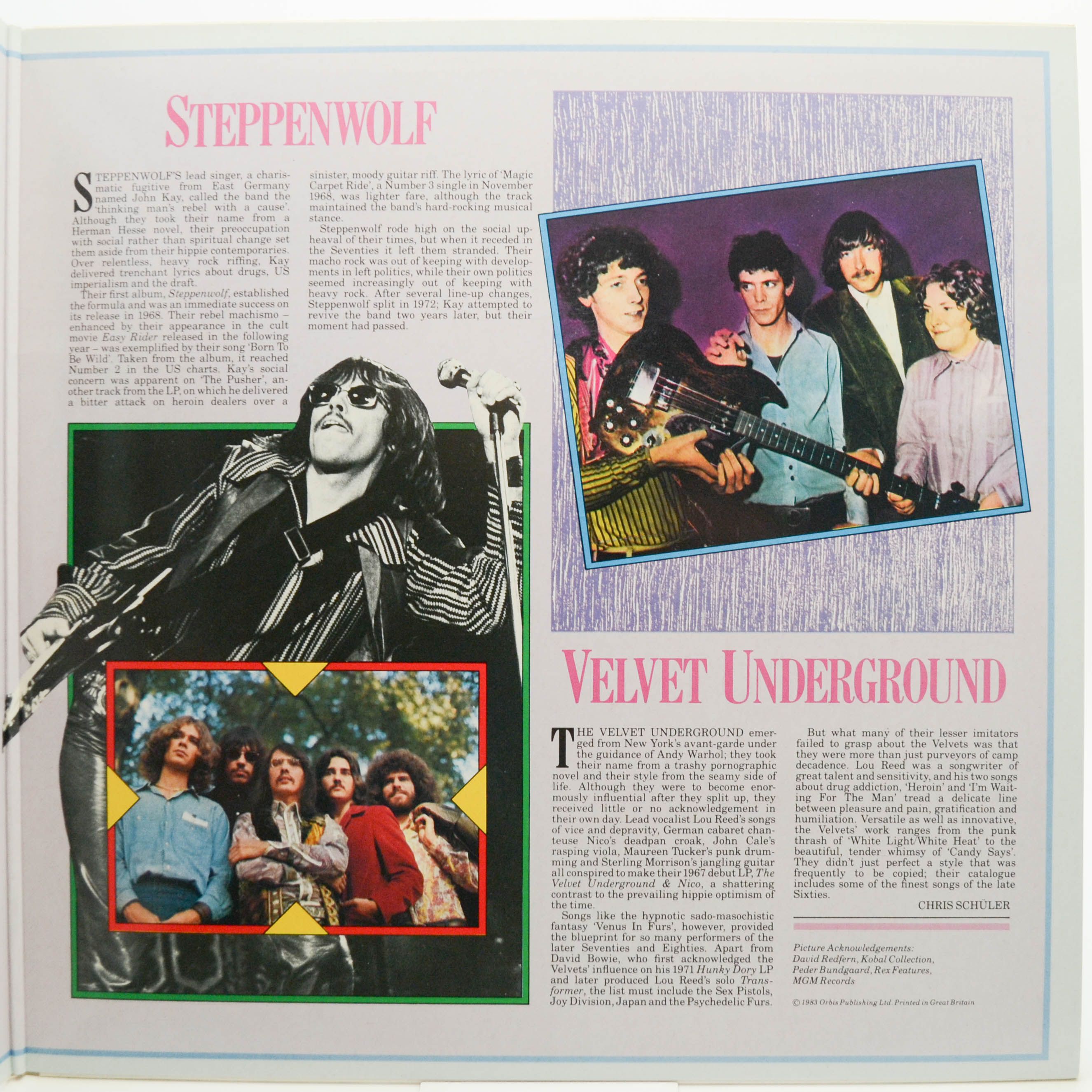Santana / Janis Joplin / Steppenwolf / Velvet Underground — The History Of Rock (Volume Fifteen) (2LP, UK), 1983