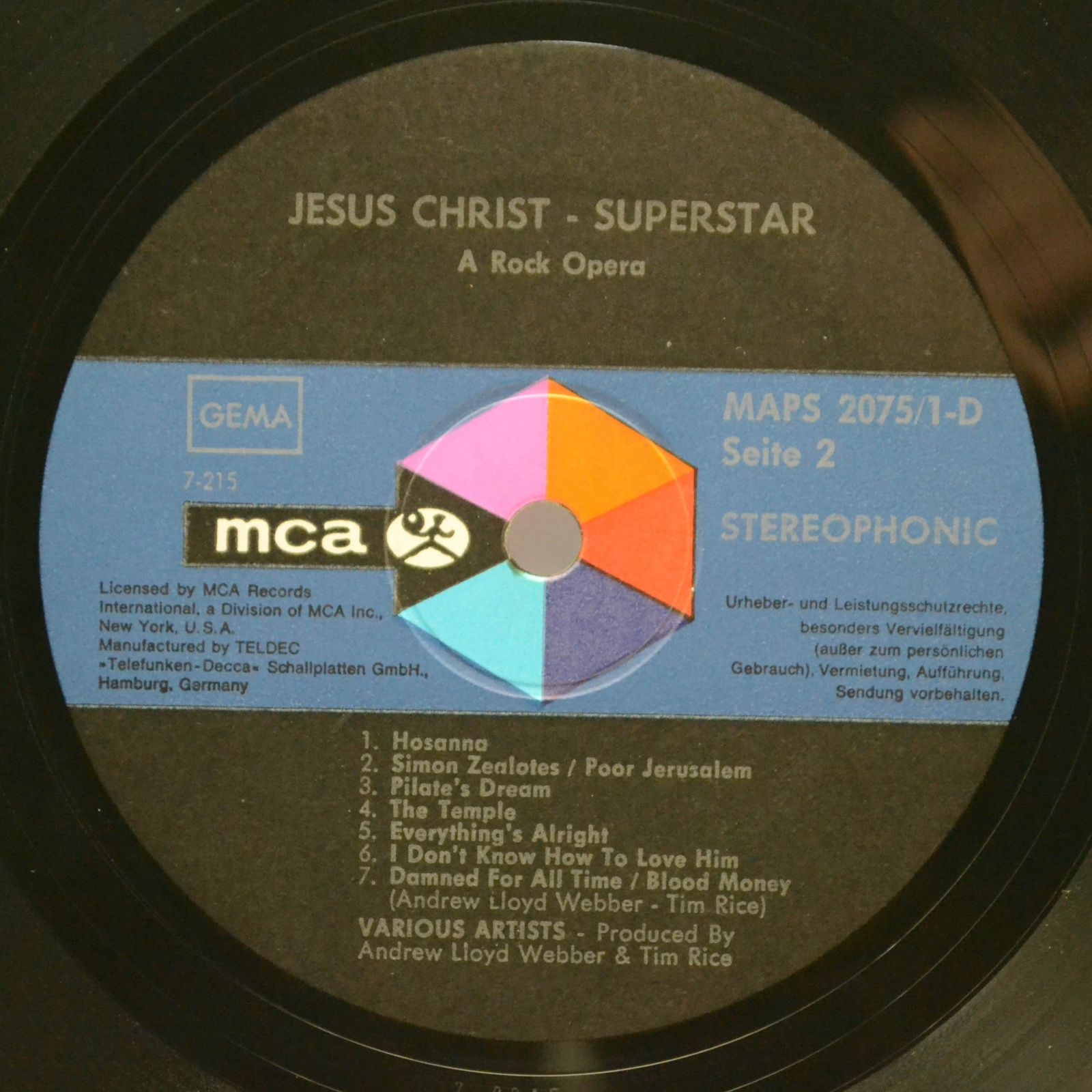 Various — Jesus Christ Superstar (2LP, Box-set, booklet), 1972