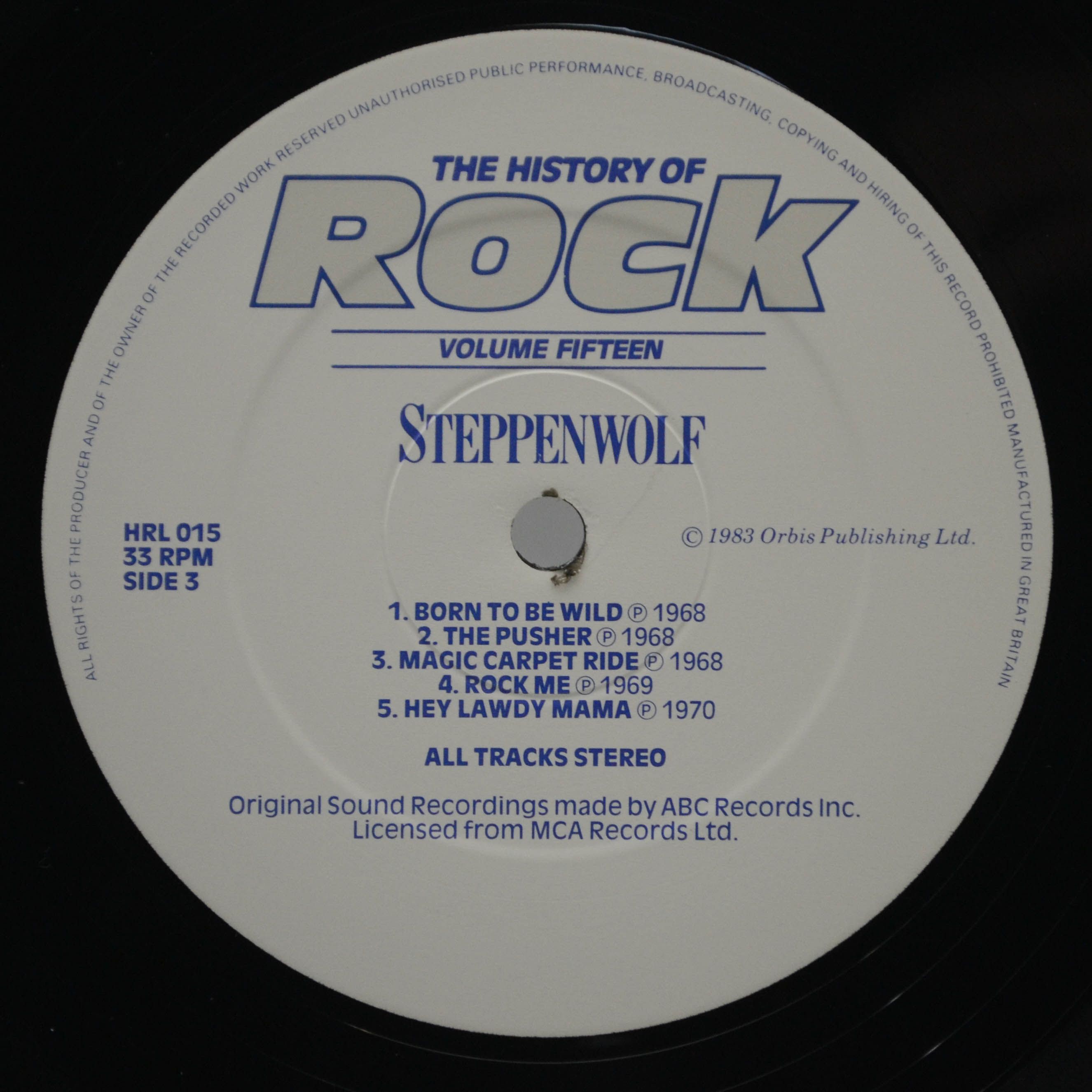 Santana / Janis Joplin / Steppenwolf / Velvet Underground — The History Of Rock (Volume Fifteen) (2LP, UK), 1983