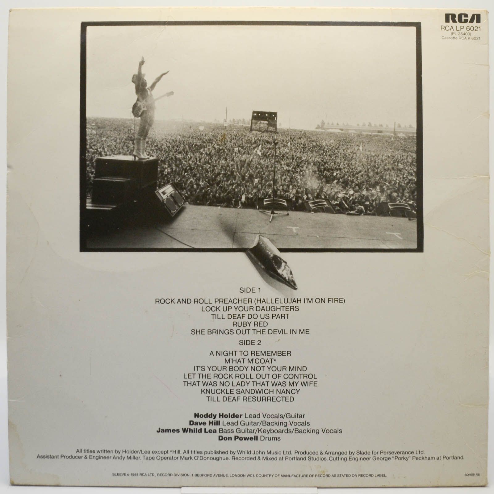 Slade — Till Deaf Do Us Part (1-st, UK), 1981