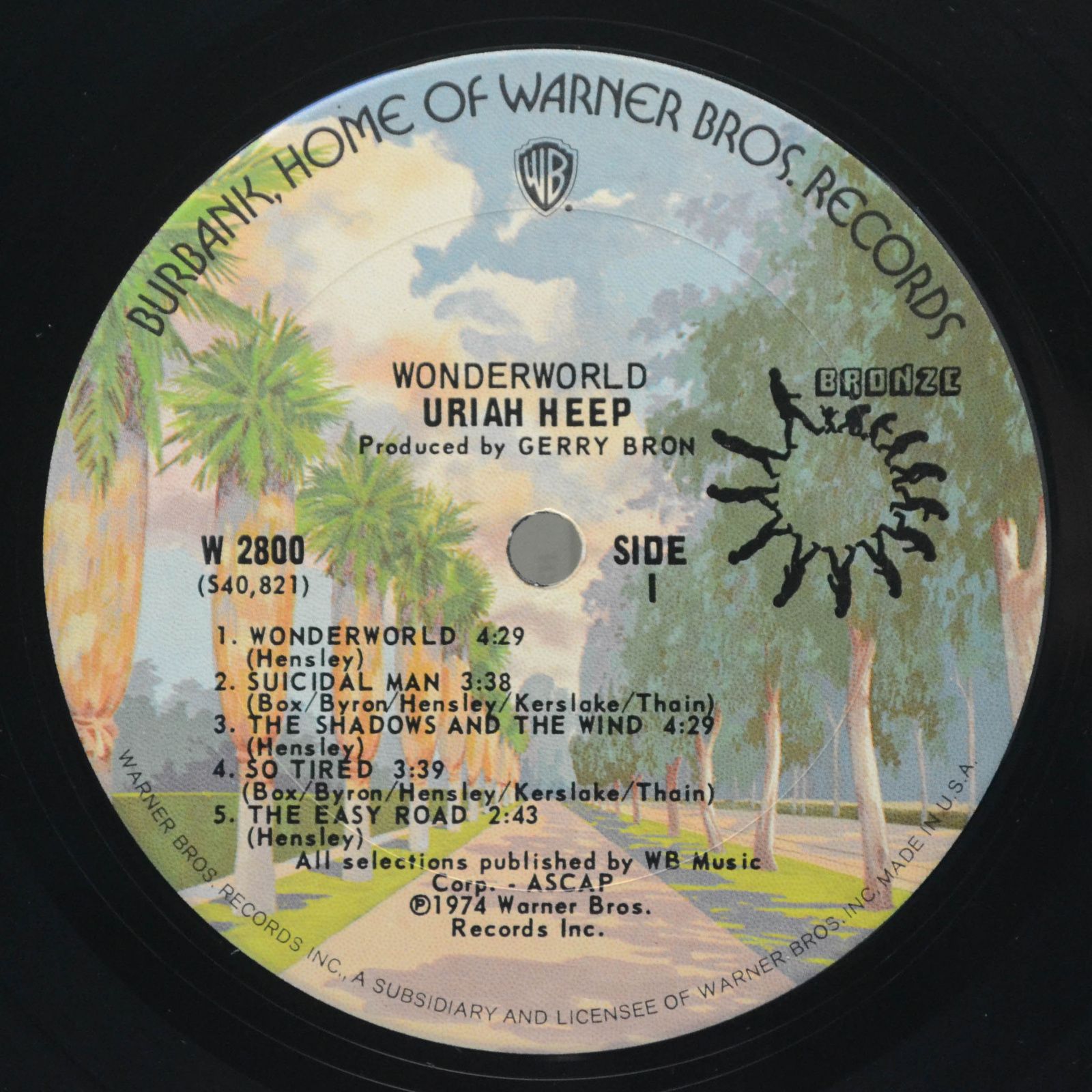 Uriah Heep — Wonderworld (USA), 1974