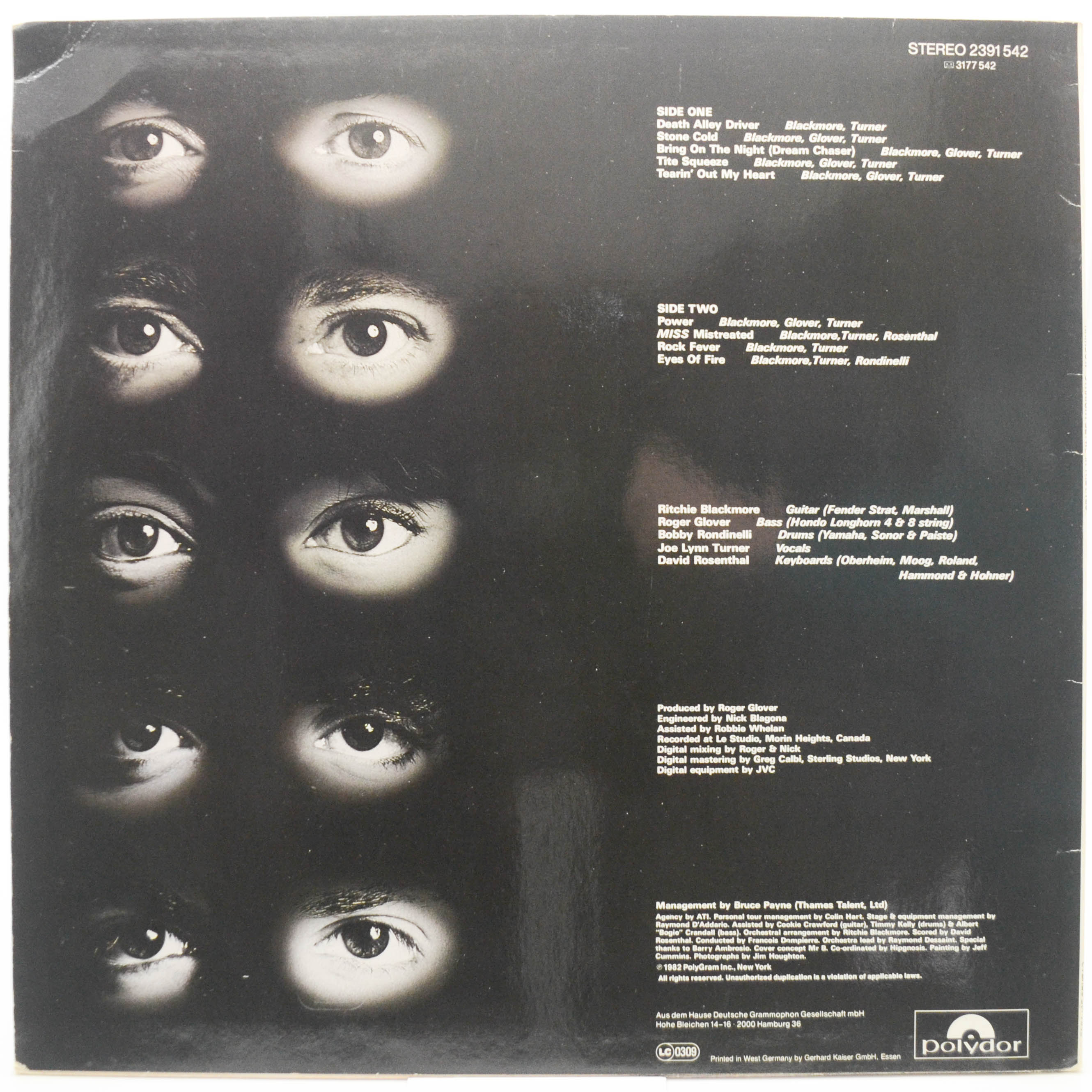 Rainbow — Straight Between The Eyes, 1982