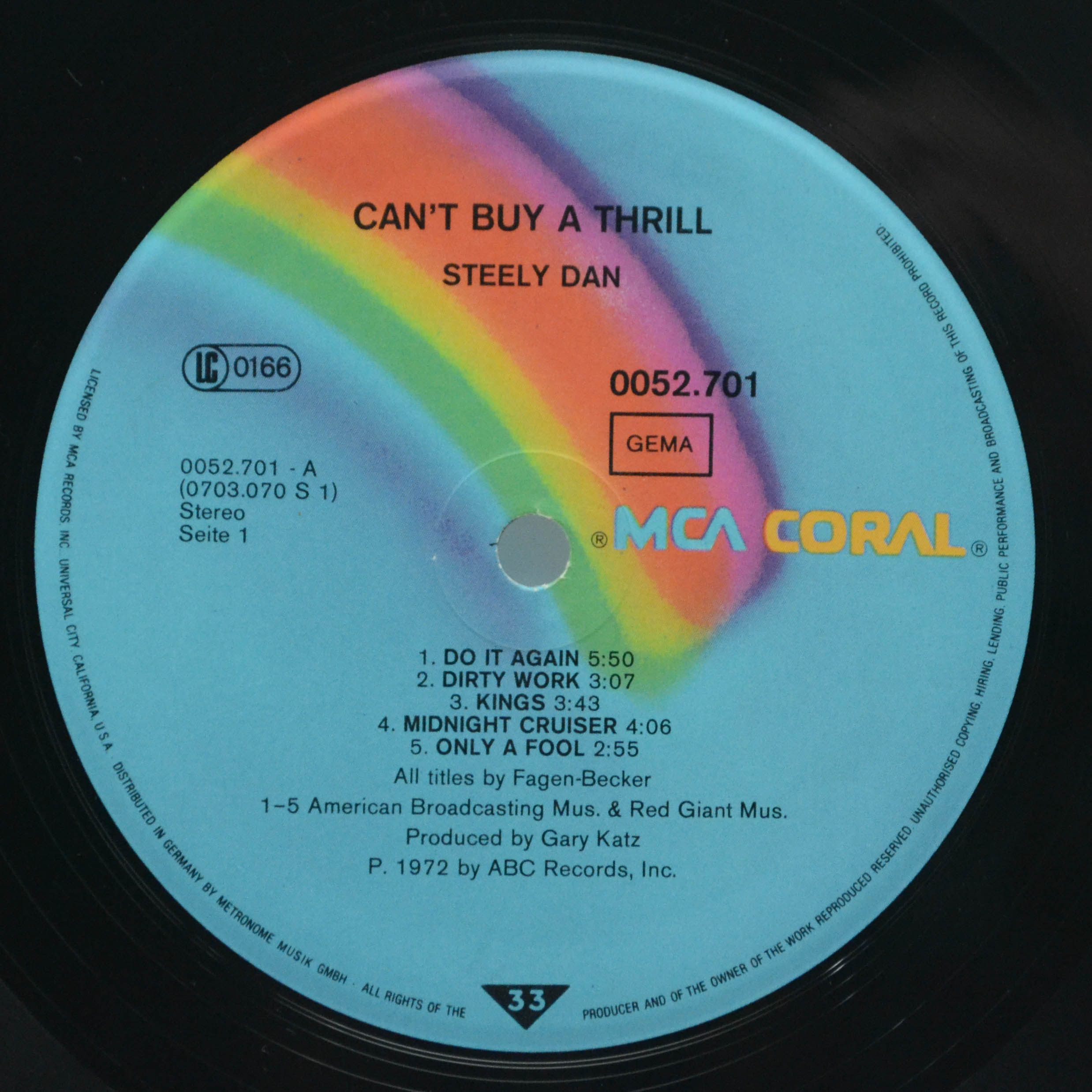 Виниловая пластинка Steely Dan — Can't Buy A Thrill, 1979