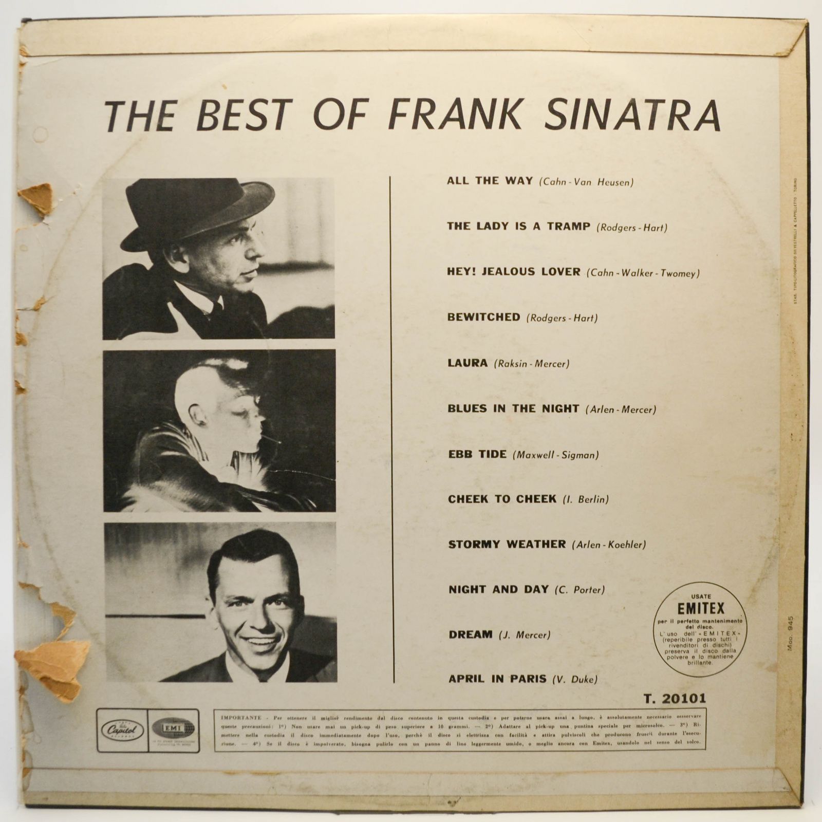 Frank Sinatra — The Best Of Frank Sinatra, 1960