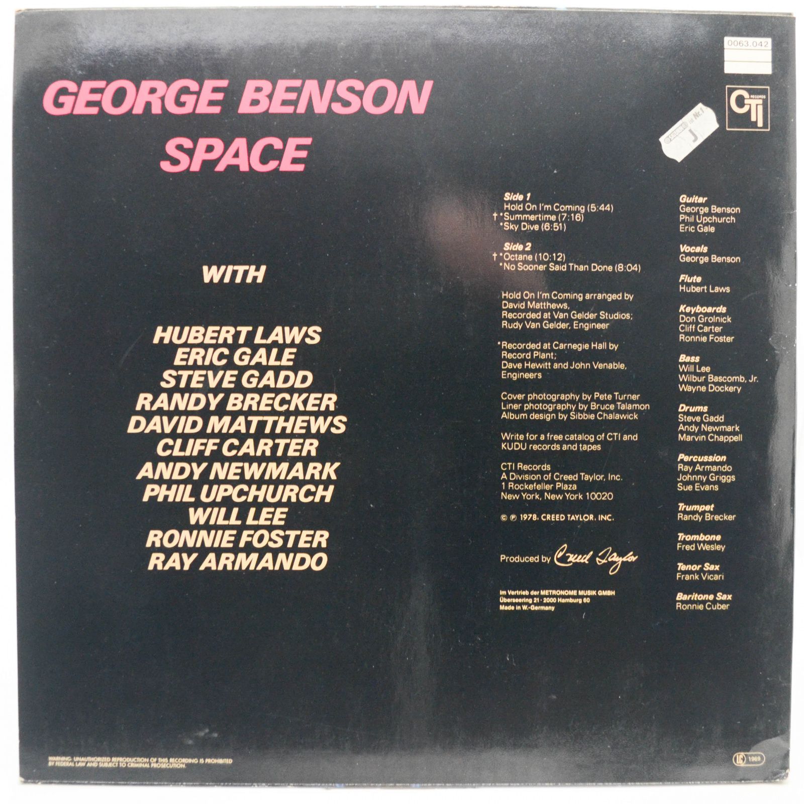 George Benson — Space, 1978