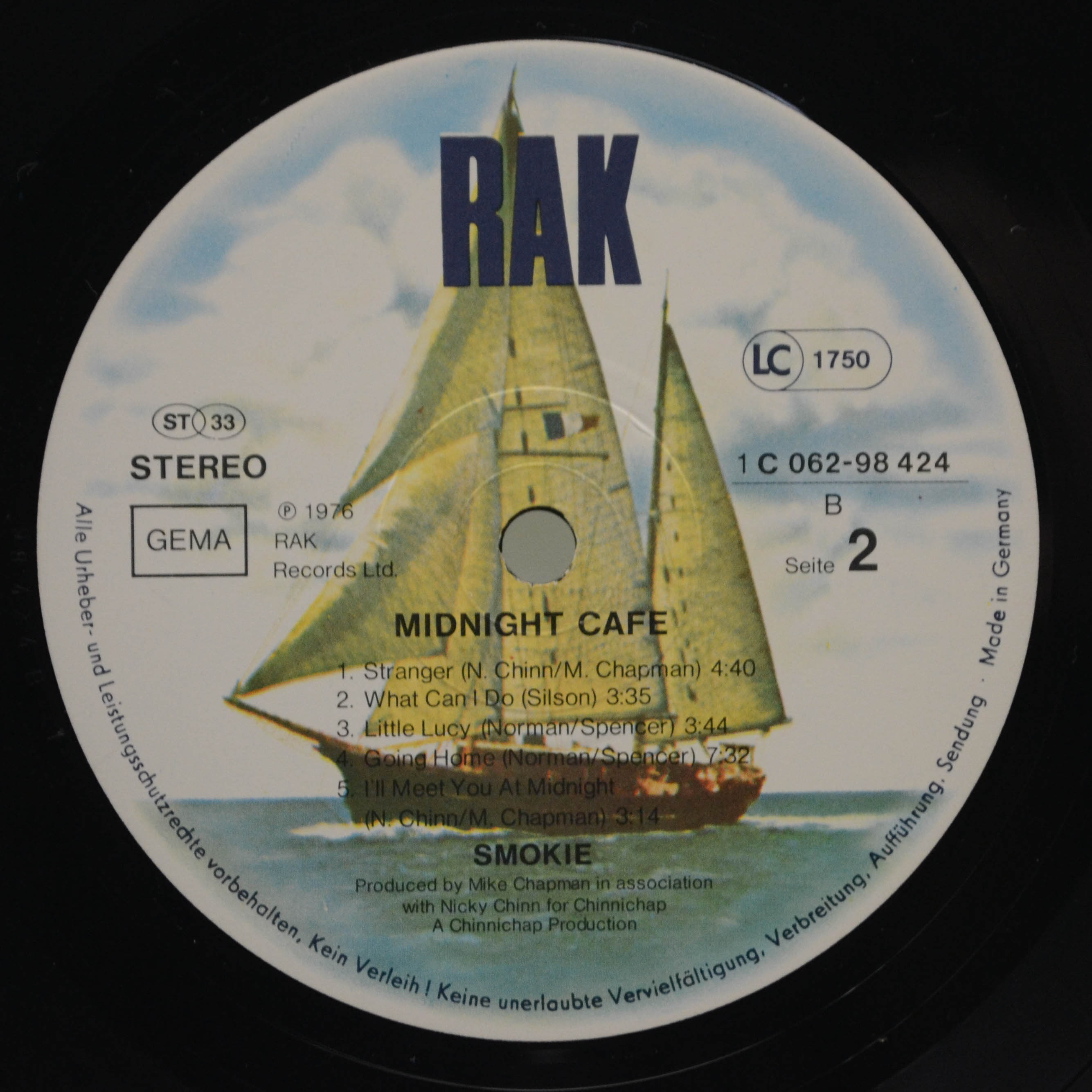 Smokie — Midnight Café, 1976