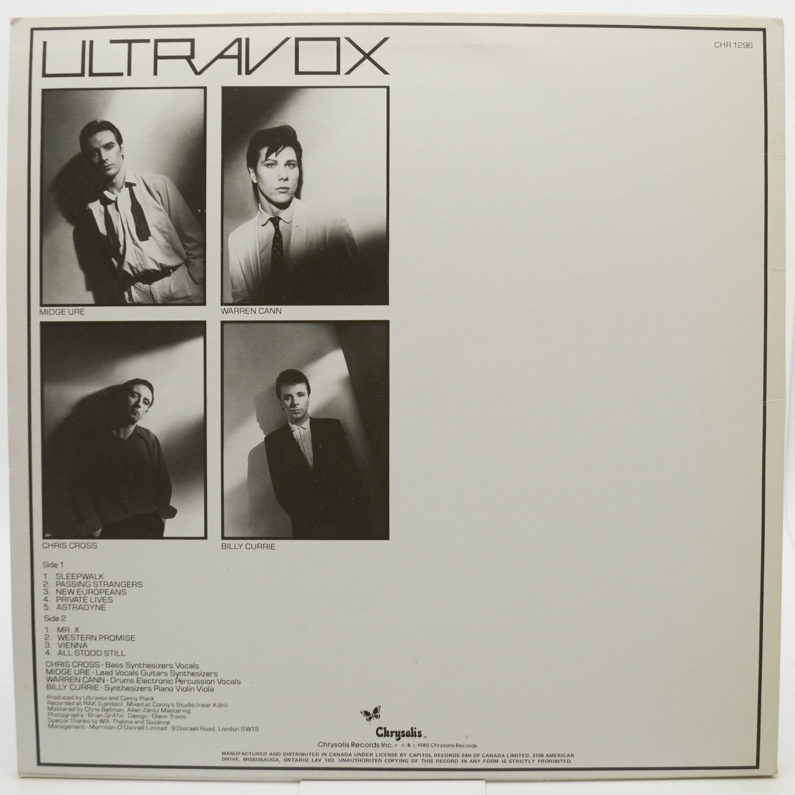 Ultravox — Vienna, 1980