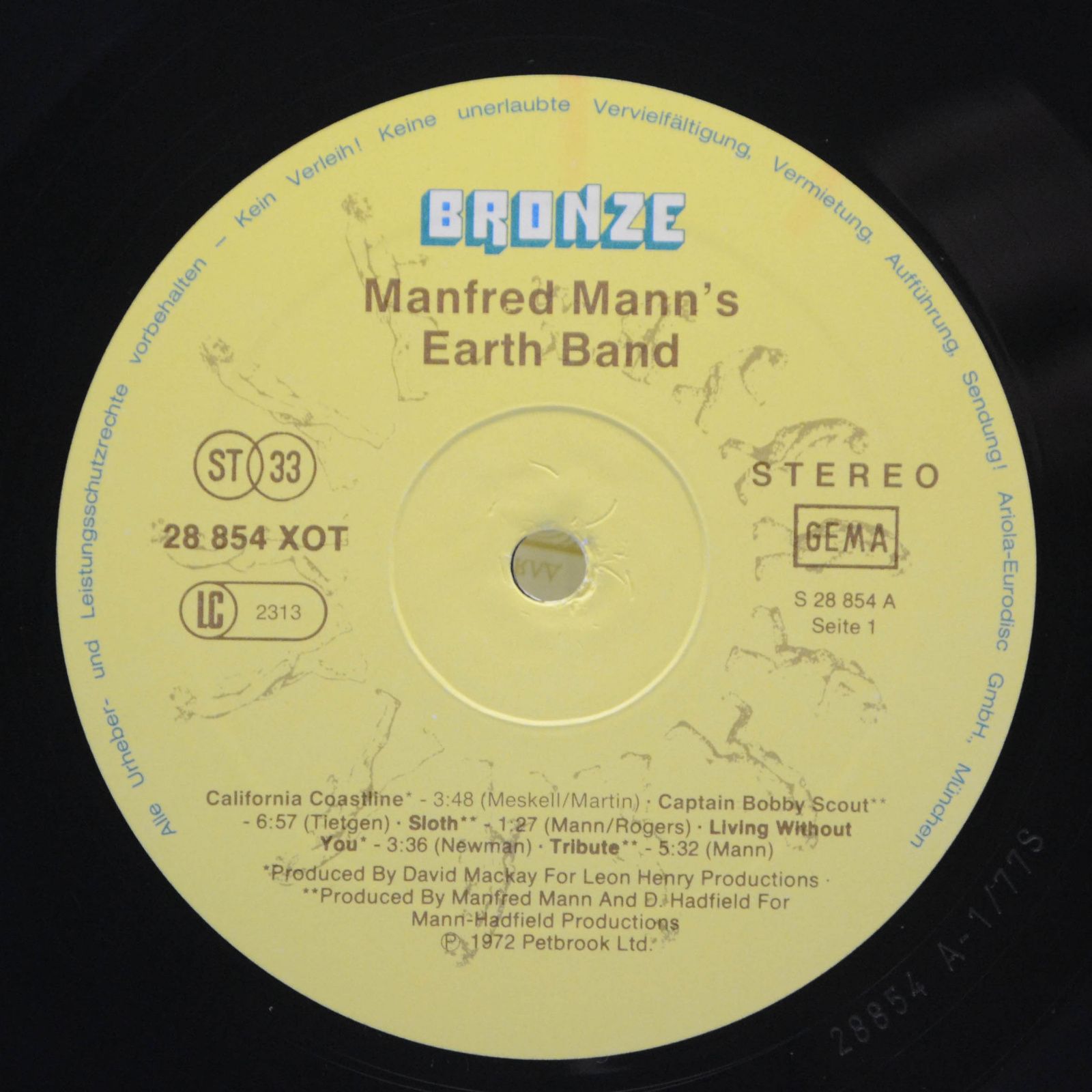 Manfred Mann's Earth Band — Manfred Mann's Earth Band, 1972