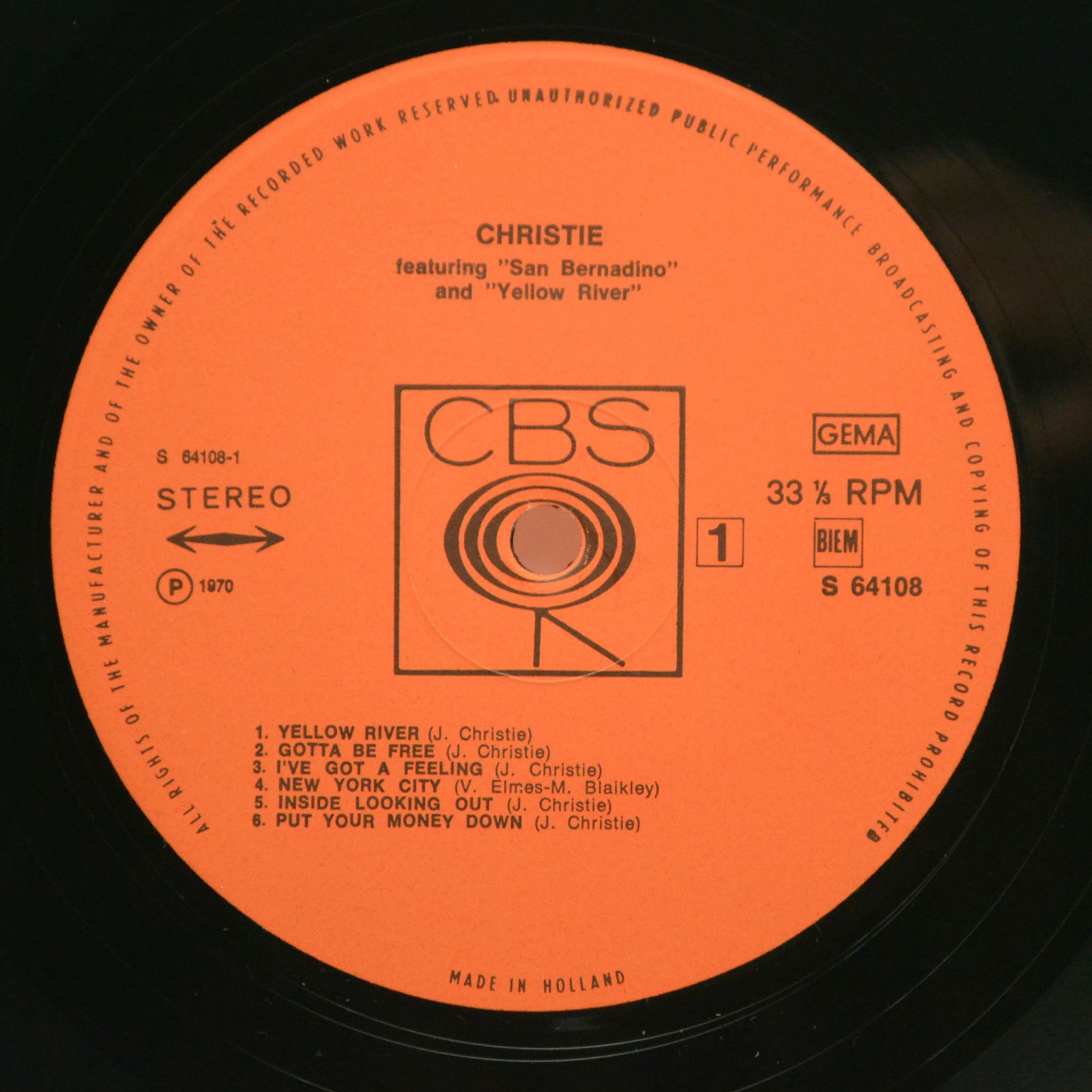 Christie — Christie, 1970