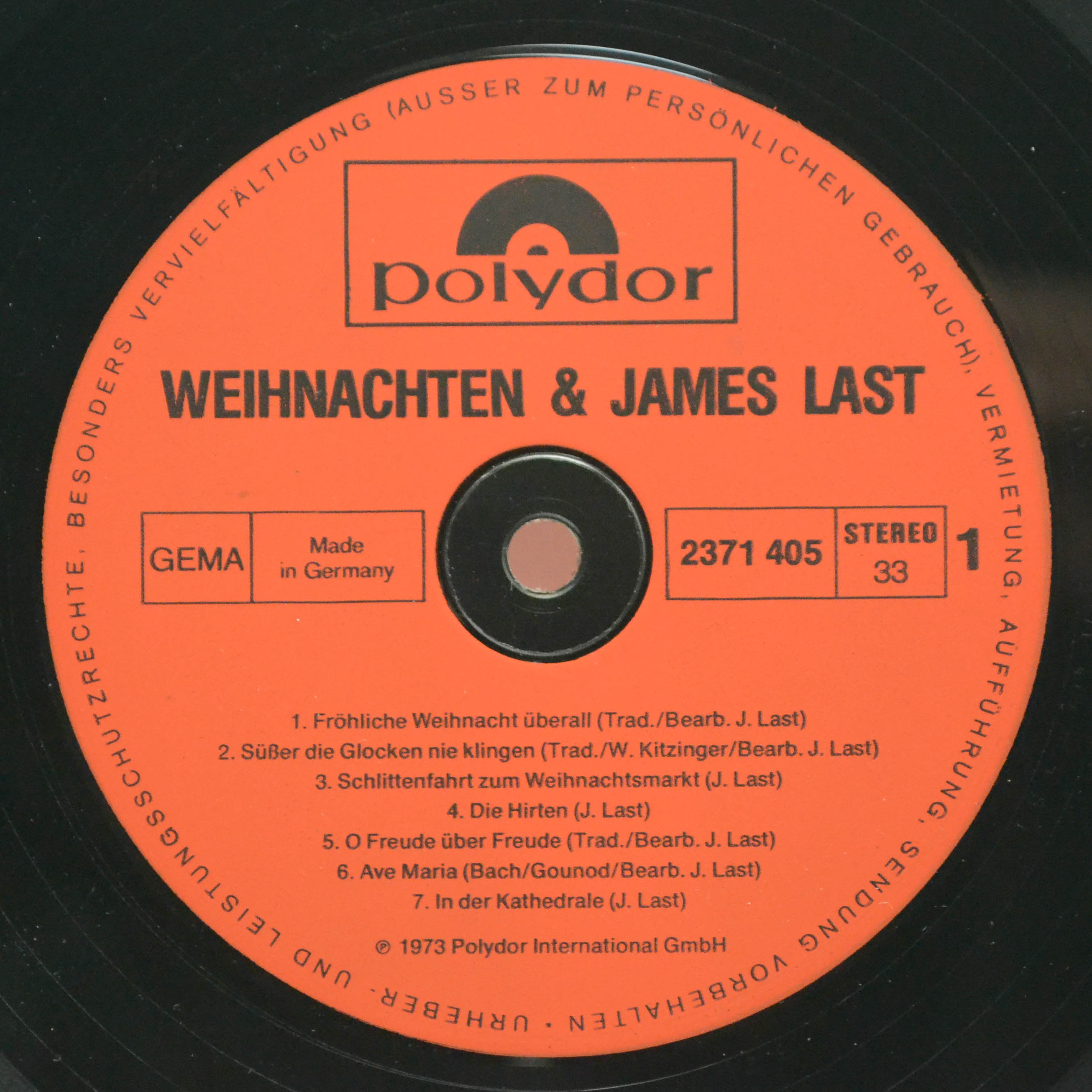 James Last — Weihnachten & James Last, 1973