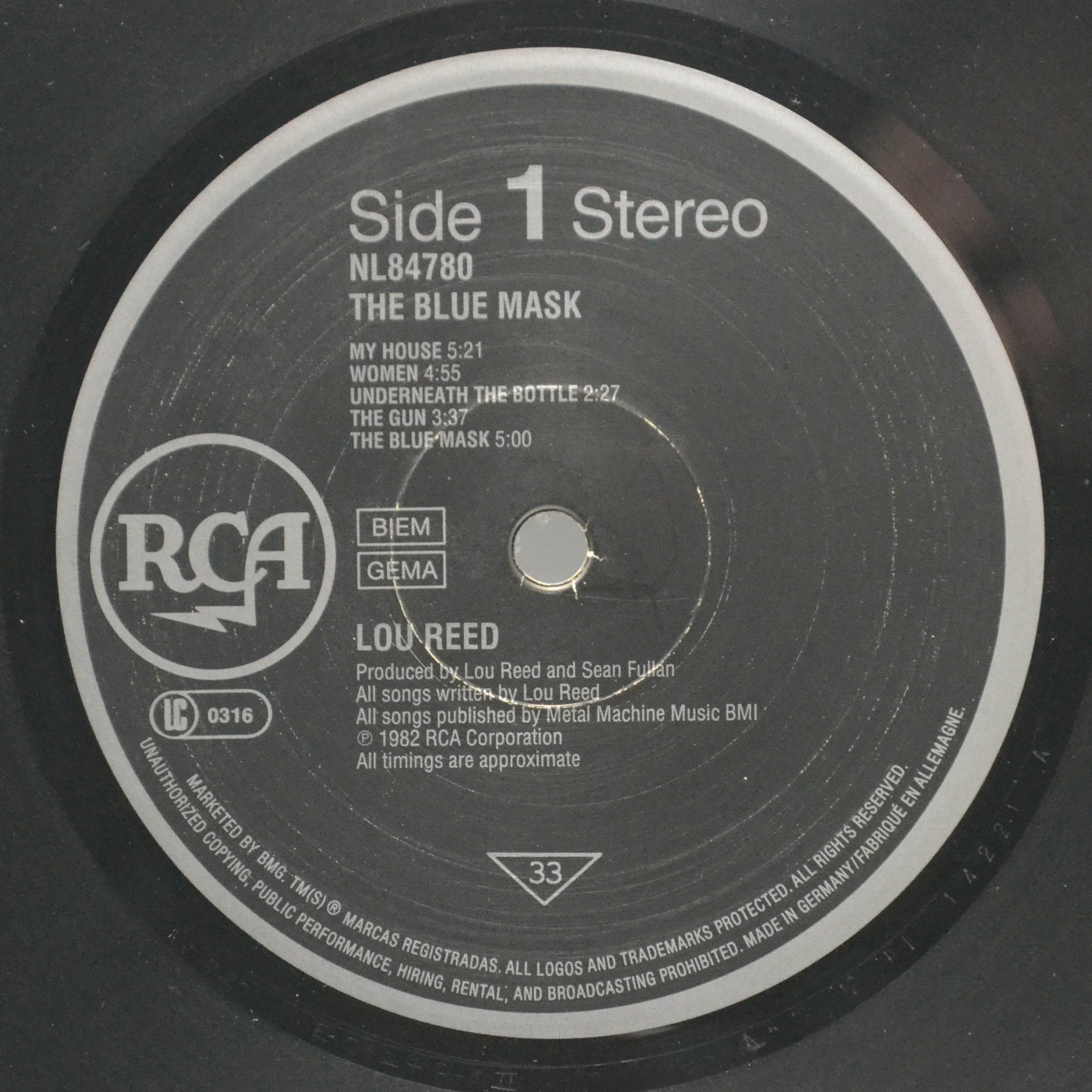 Lou Reed — The Blue Mask, 1982