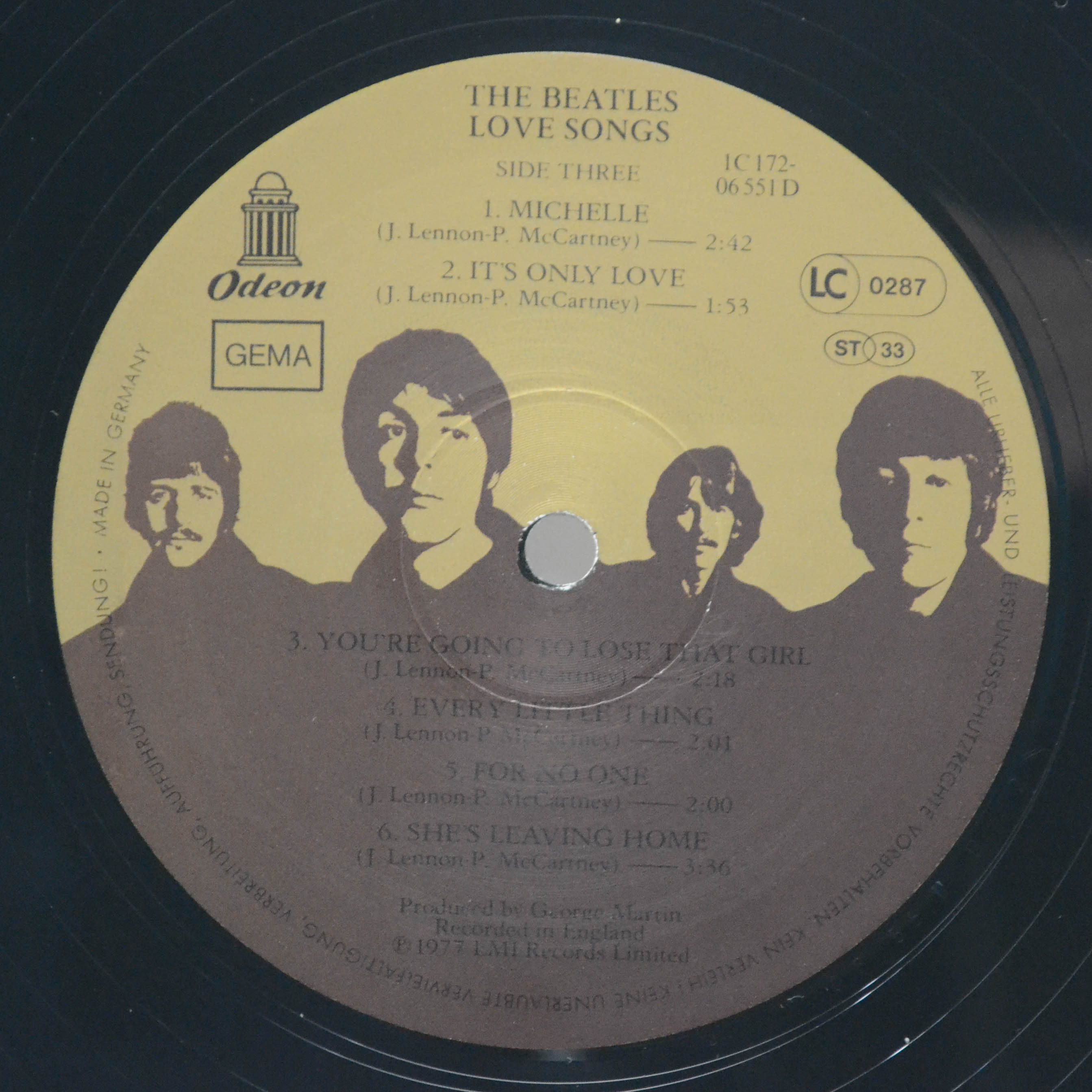 Beatles — Love Songs (2LP), 1977